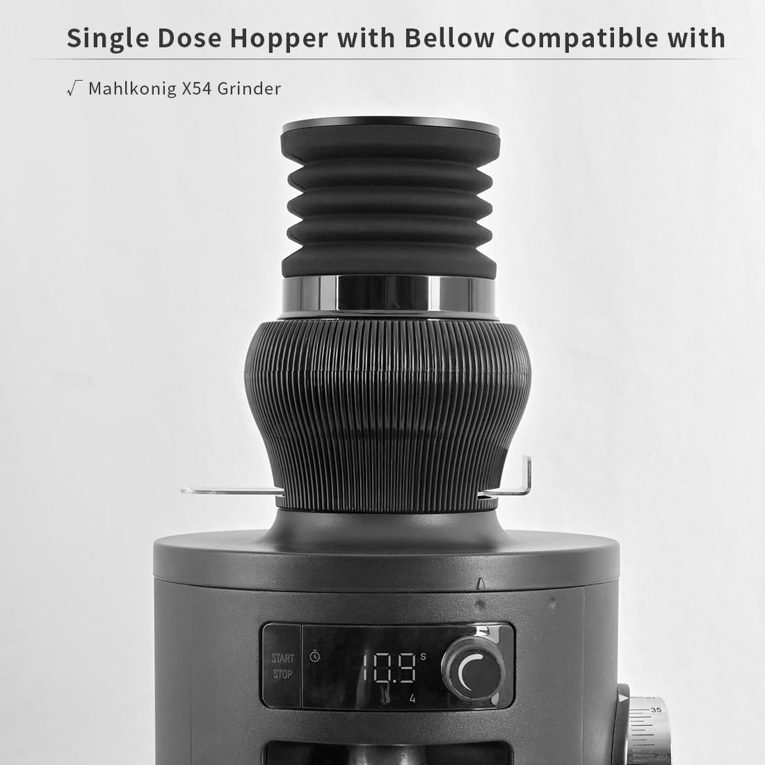Coffee Grinder Cleaning Tool Accessories Single Dose Hopper Air Bellow with Aluminum Lid Compatible for Mahlkonig X54 Espresso Coffee Grinder