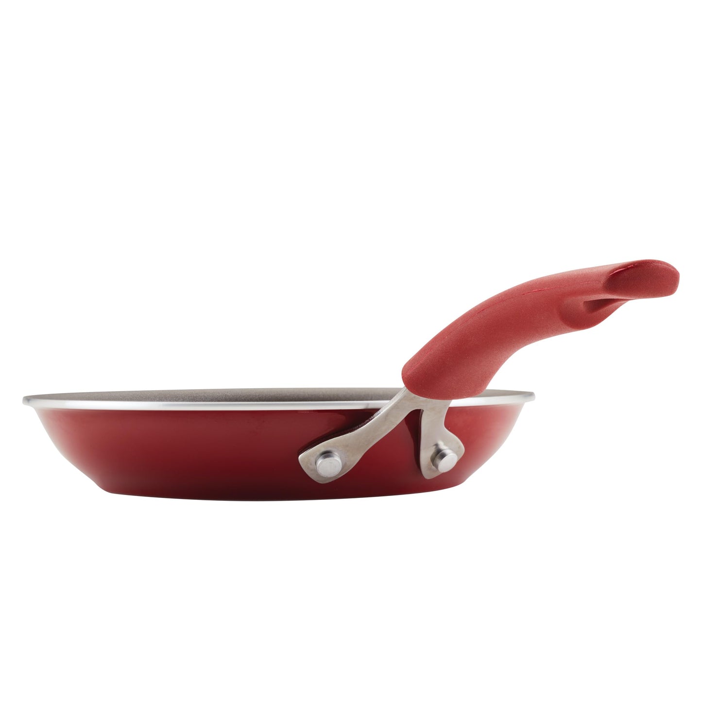 Rachael Ray Cook + Create Nonstick Frying Pan/Skillet, 8.5 Inch, Red