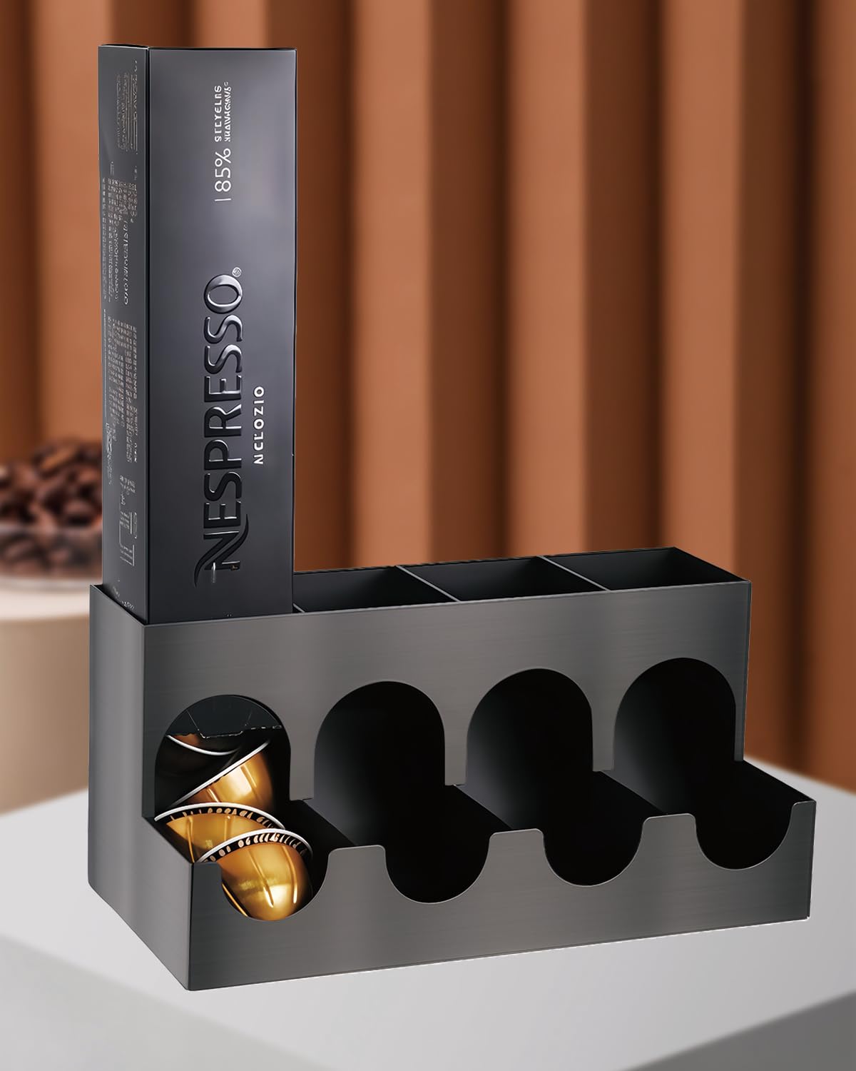 YQDHYLYH Nespresso Vertuo Pod Dispenser,Nespresso Pods Holder, Dispenses 4 Coffee Flavors (40 Vertuo Capsules),Nespresso Vertuo Pod Holder, Nespresso Pod Holder for Coffee Capsules(Holder only)