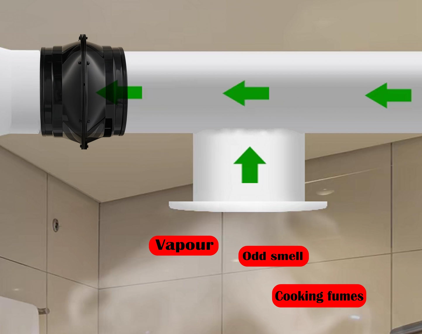 10 Inch Inline Duct Ventilation Exhaust Fan 1020CFM Duct Intake Fan High Efficiency Air Fan Quiet Copper Motor for Ducting Vents Bathroom Kitchen Grow Tents Hydroponics (10 Inch-1020 CFM)