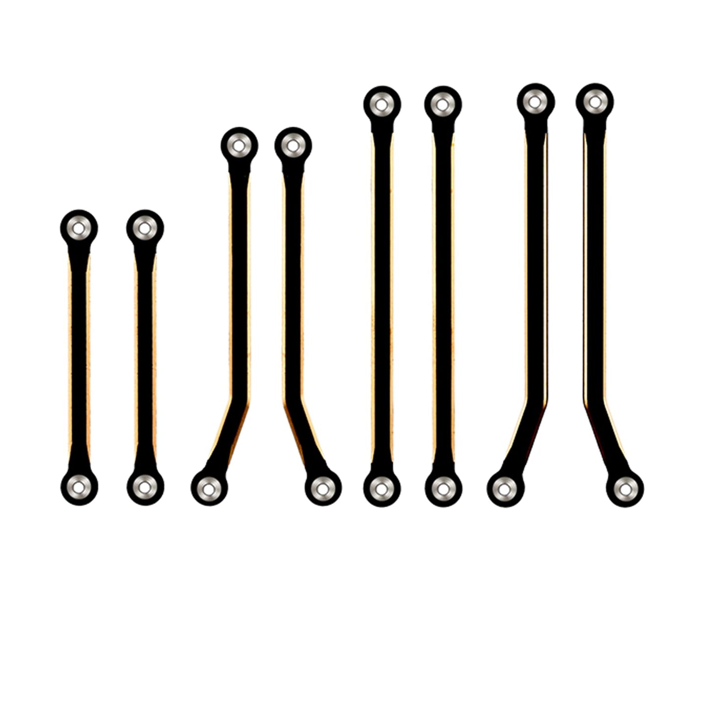 1/18 RC Redcat Ascent-18 Brass Upgrade Kit –Brass Skid Plate, Steering Knuckle, Outer Portal Housing, Diff Cover, Servo Mount, Brass Chassis Links, Steering Link, and Stainless Steel Drive Shafts