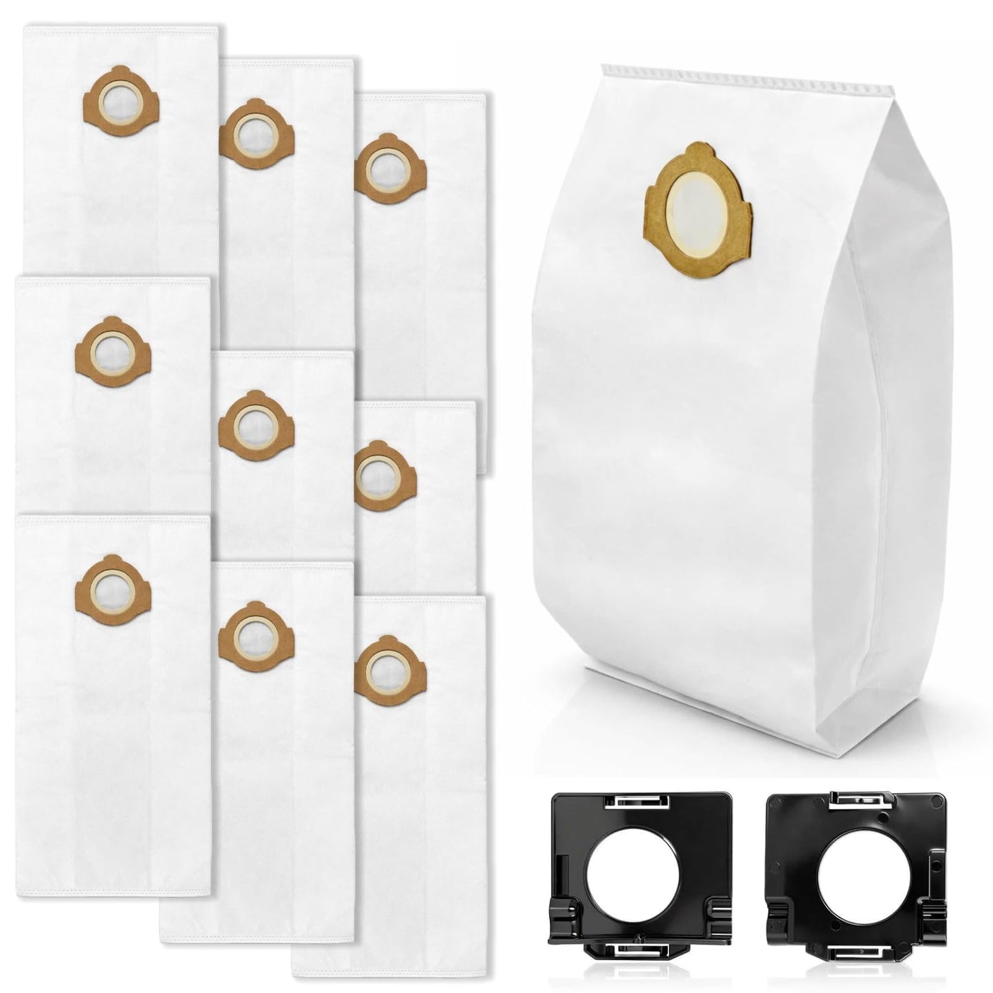 49-90-2016 Fleece Dust Bags for Milwaukee 0960-20, 0960-21 M12 FUEL 1.6 Gallon Wet/Dry Vacuum & 0970-20 M18 FUEL 2.5 Gallon Wet/Dry Vacuum, Fleece Dust Bags for M12 Fuel and M18 Fuel Vacuum-10pcs