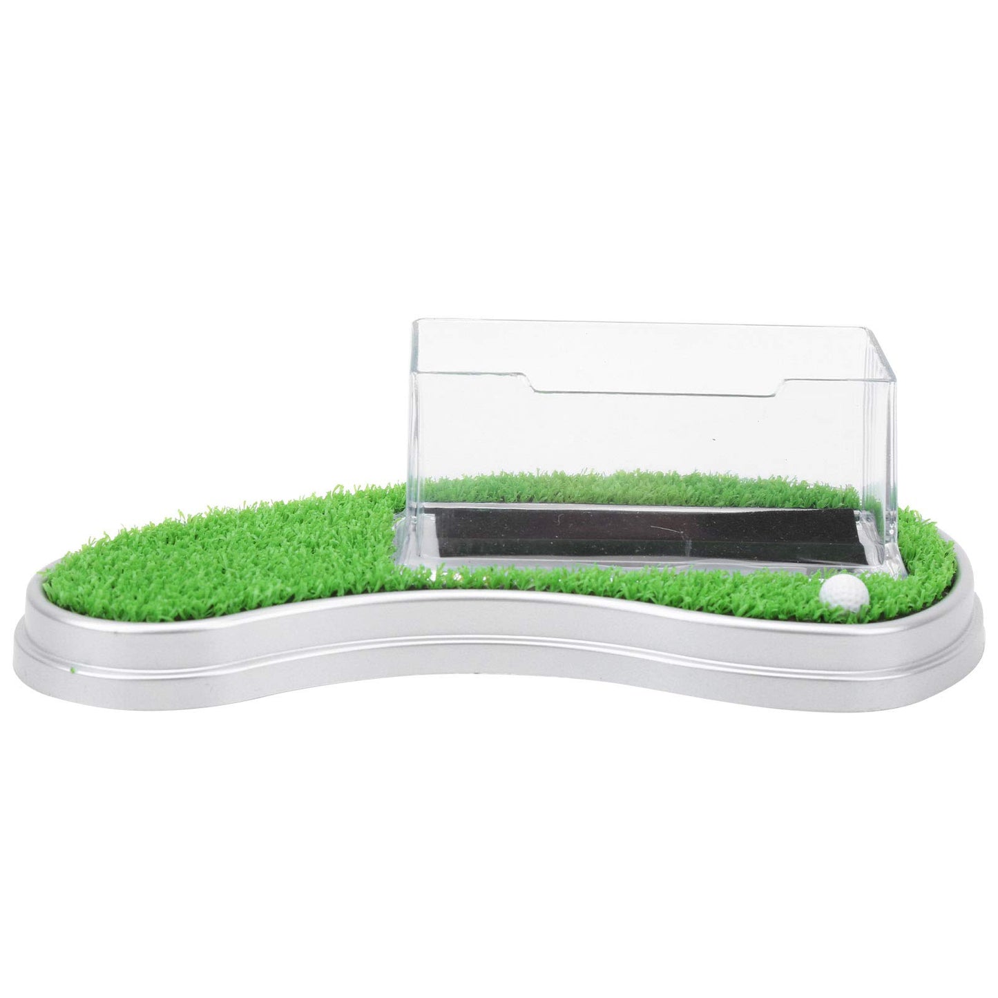 Alomejor Office Desk Golf Bag Pencil Holder with Golf Pens Business Card Box Base for Golf Souvenirs Gifts