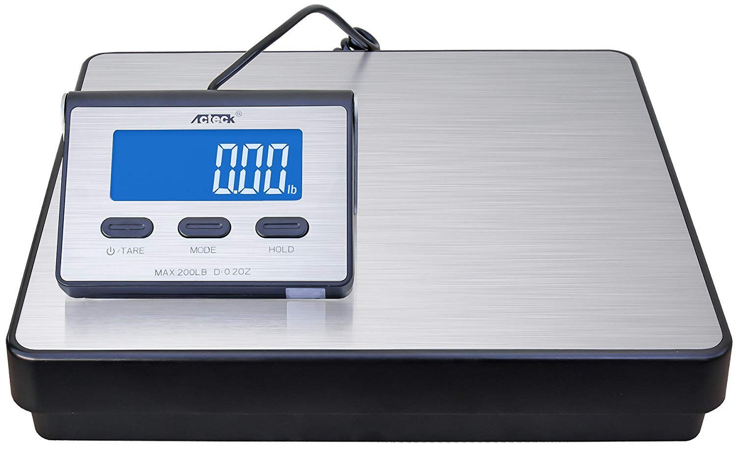 Acteck A-BC200 200LB x 0.2 OZ Digital Heavy Duty Shipping Postal Scale, Stainless Steel