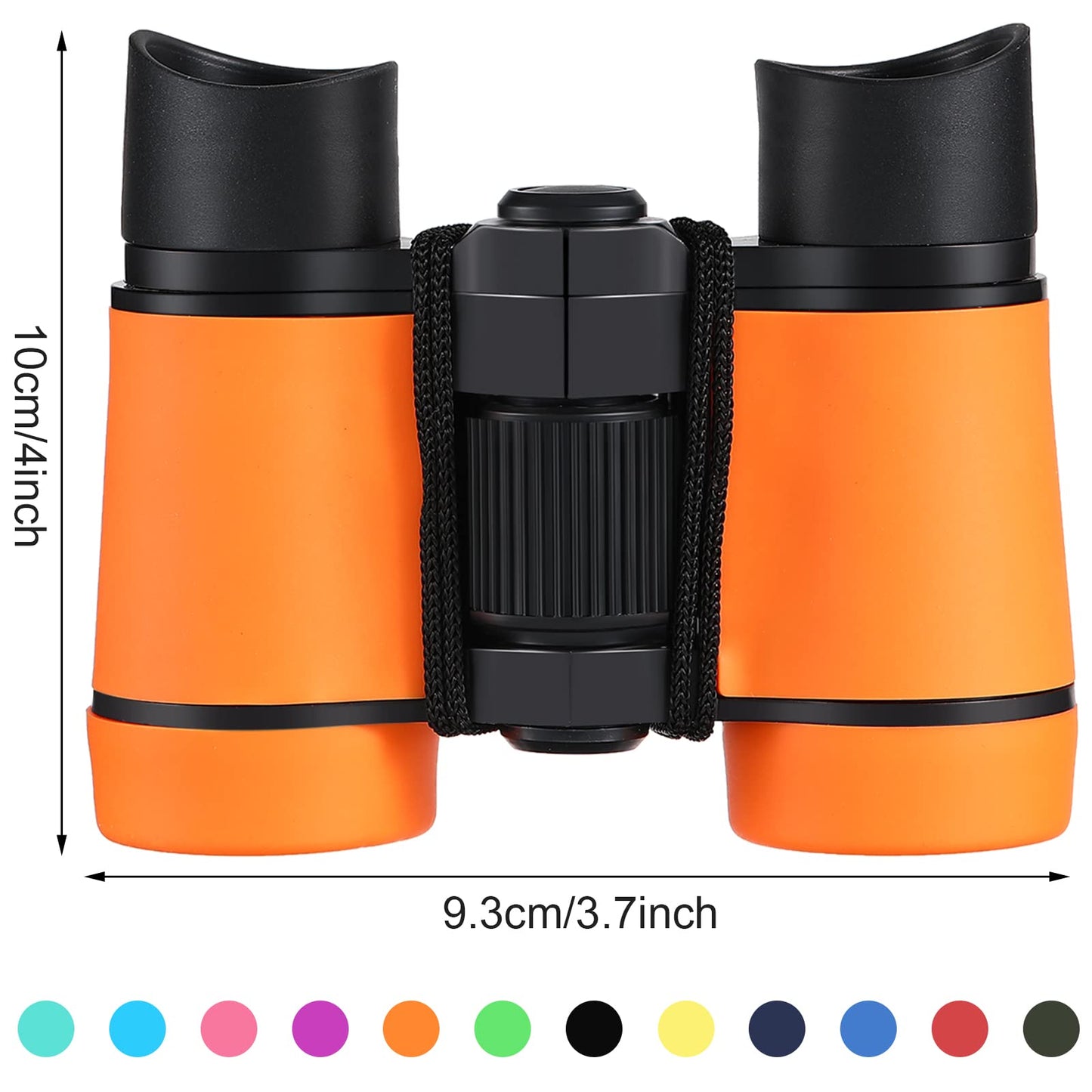 12 Pcs Kids Binoculars - Shock Proof, Folding, Small Telescope for Age 3-12 Boys & Girls - Educational Learning Binoculars for Hunting, Bird Watching, Camping & Outdoor
