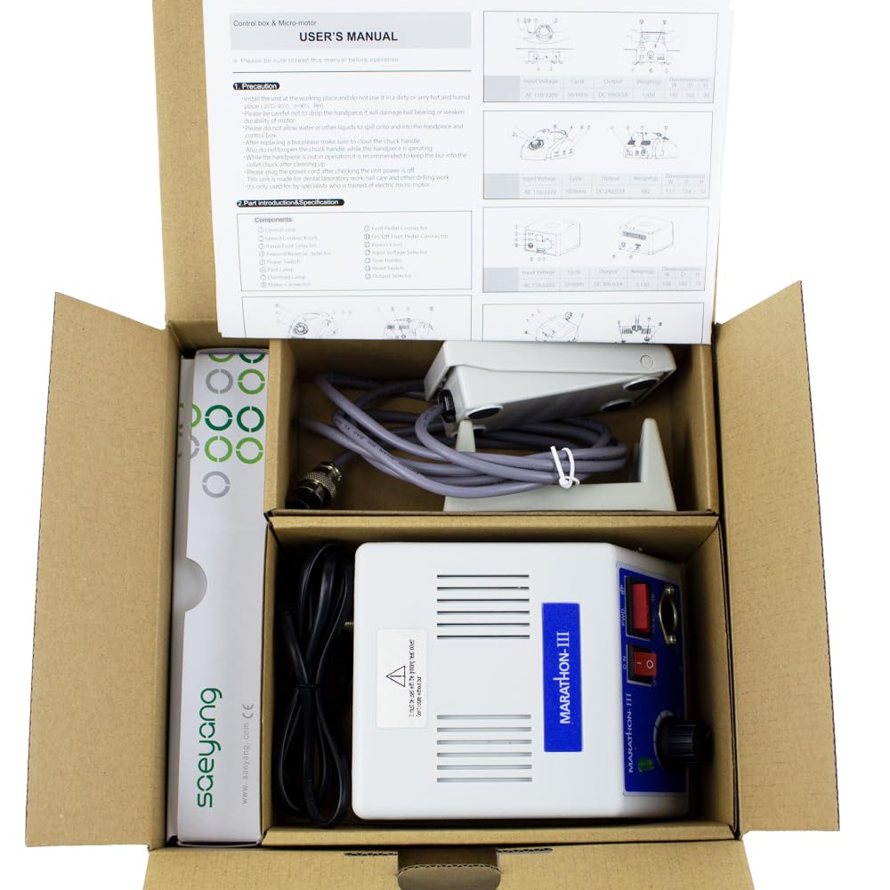 Marathon-III Micromotor Lab Jewelry Carving sander Micromotor Micromotor Hand Kit suitable for marathon