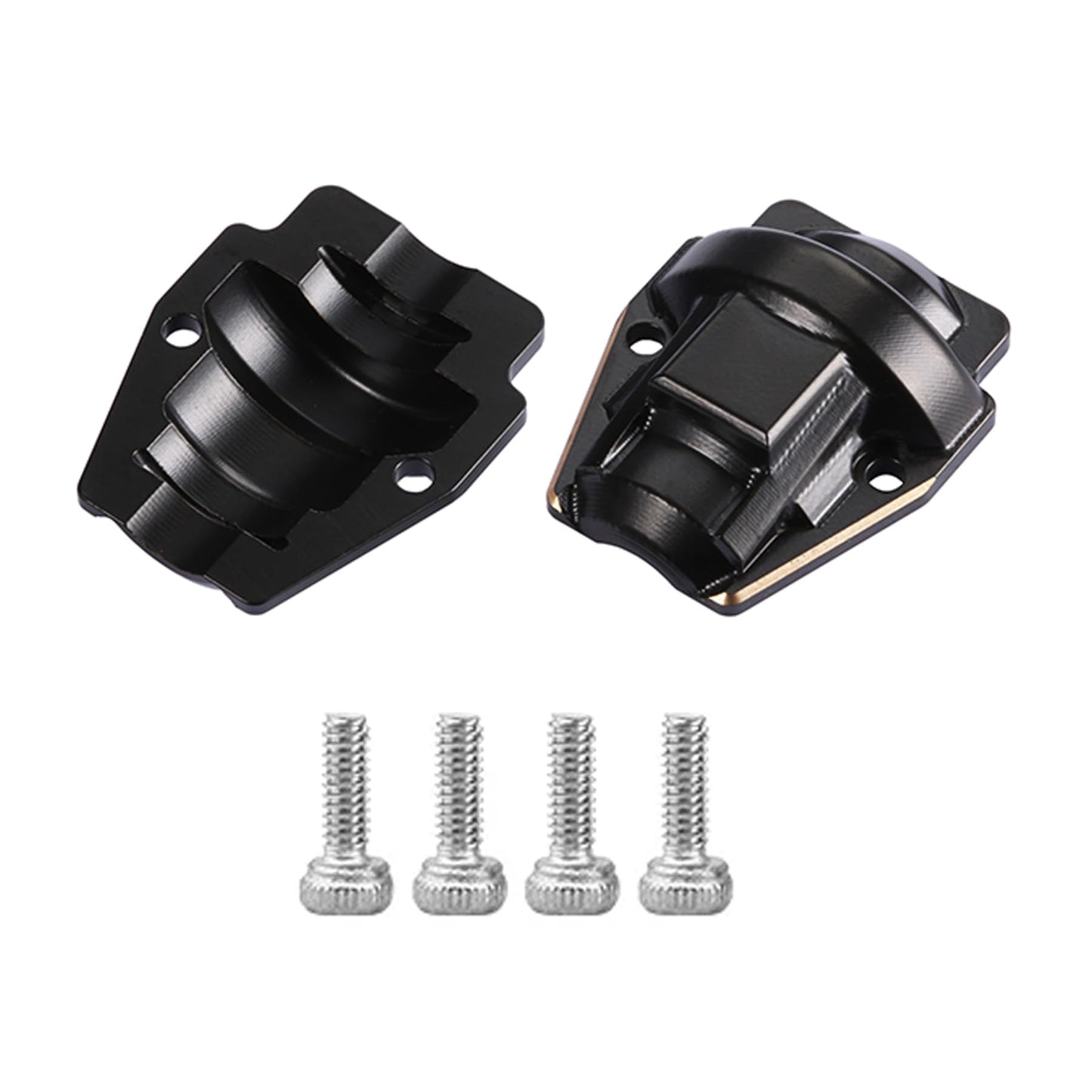 1/18 RC Redcat Ascent-18 Brass Upgrade Kit –Brass Skid Plate, Steering Knuckle, Outer Portal Housing, Diff Cover, Servo Mount, Brass Chassis Links, Steering Link, and Stainless Steel Drive Shafts