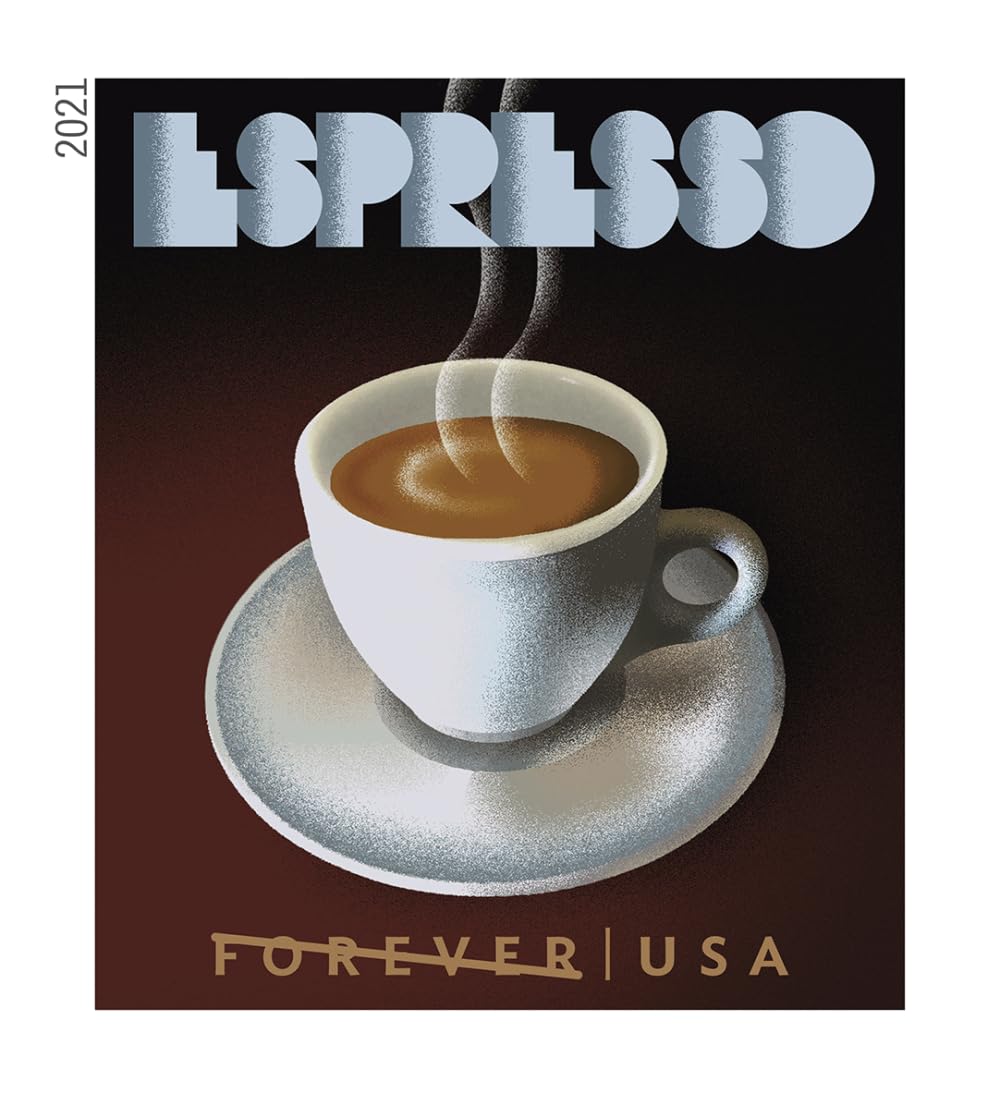 Espresso Drinks US Postage Stamps - Booklet of 20