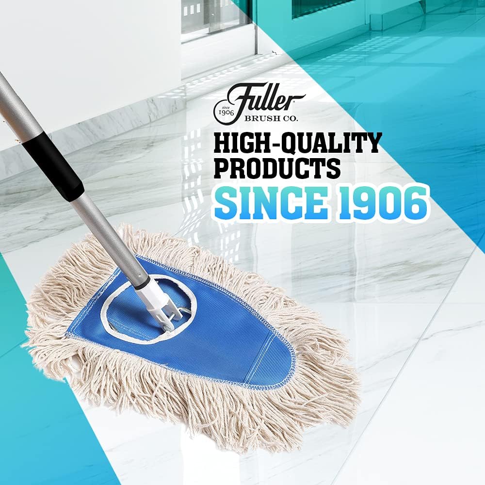 Fuller Brush Dry Mop with Adjustable Handle – Reusable Dust Mop for Hardwood, Tile, and Laminate