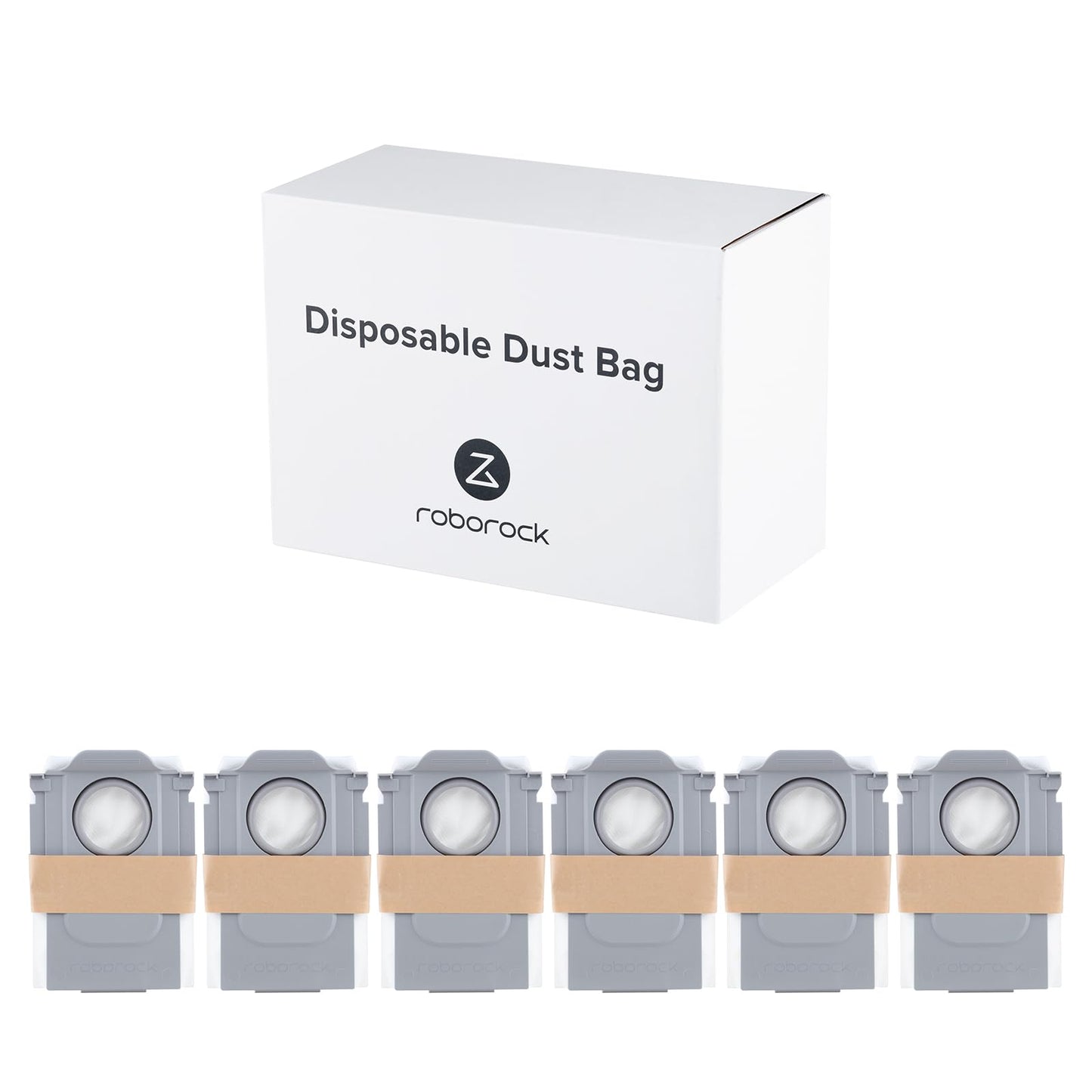 roborock 6 Packs Disposable Dust Bags for QrevoEdge2, QrevoSPro, QrevoCurv2Flow, QV35A, Saros10 & Saros20series, QrevoCurv, QrevoEdgeS5A, QrevoSlim, S8MaxUltra, QrevoMaxV, QRevo series Robot Vacuum