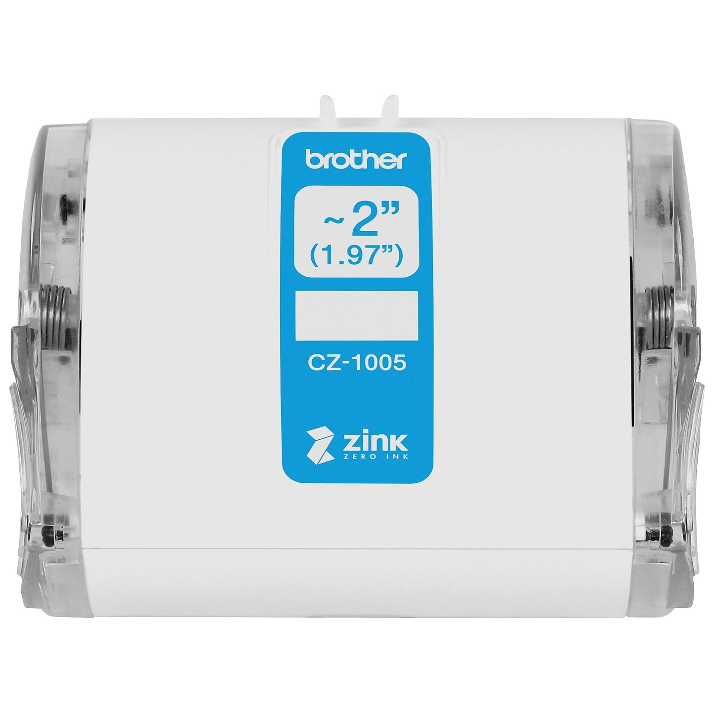 Brother Genuine CZ-1005 Continuous Length ~ 2 (1.97”) 50 mm Wide x 16.4 ft. (5 m) Long Label roll Featuring Zink Zero Ink Technology