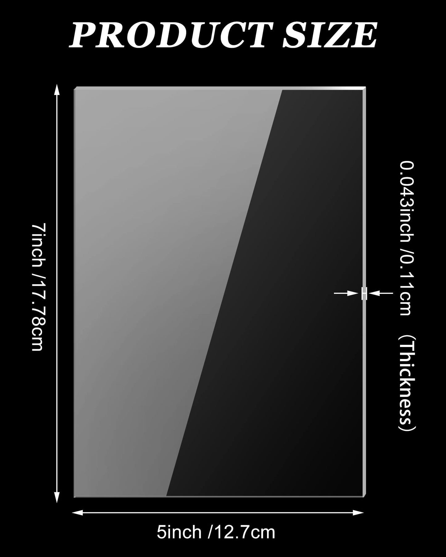 120 Pieces 1mm Thick Acrylic Sheets 5 x 7 Inch Acrylic Clear Sheet for Craft Projects Picture Frame Glass Replacement Projects Display Painting Party Wedding Festival