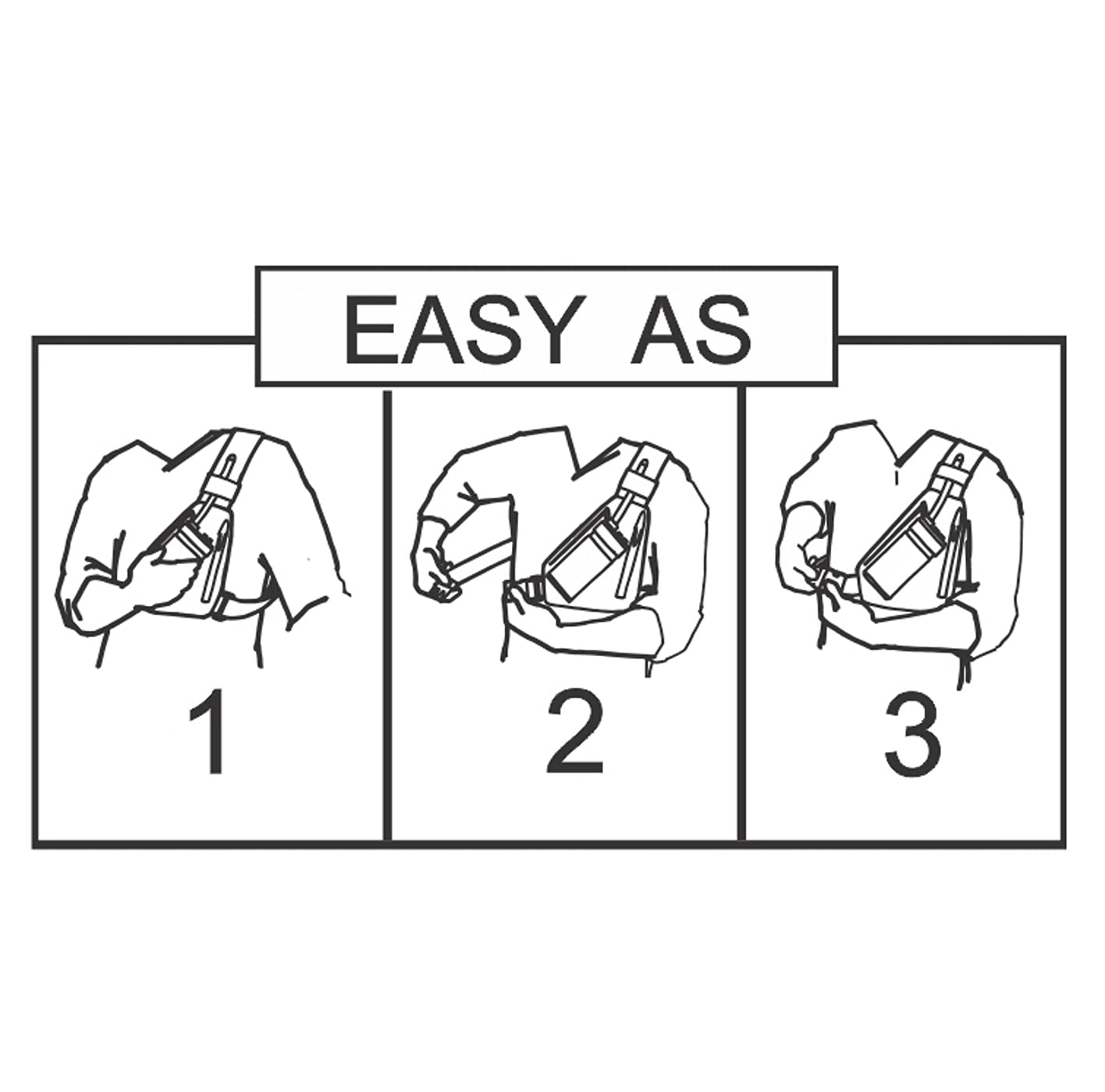 HOLSTERGUY SCH-101Z Universal Scanner Holster Chest Harness with Adjustable 4-8 Inch Depth - Hands-Free Barcode Scanner Holder for Warehouse and Delivery - Made in USA