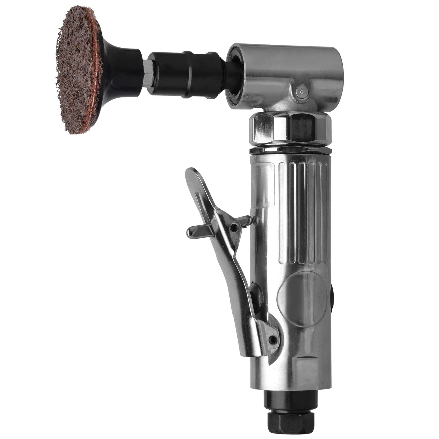 1/4 inch angle air die grinder with 22 pcs 2-inch roll lock sanding discs, polished color angle pneumatic die grinder, air die grinder kit