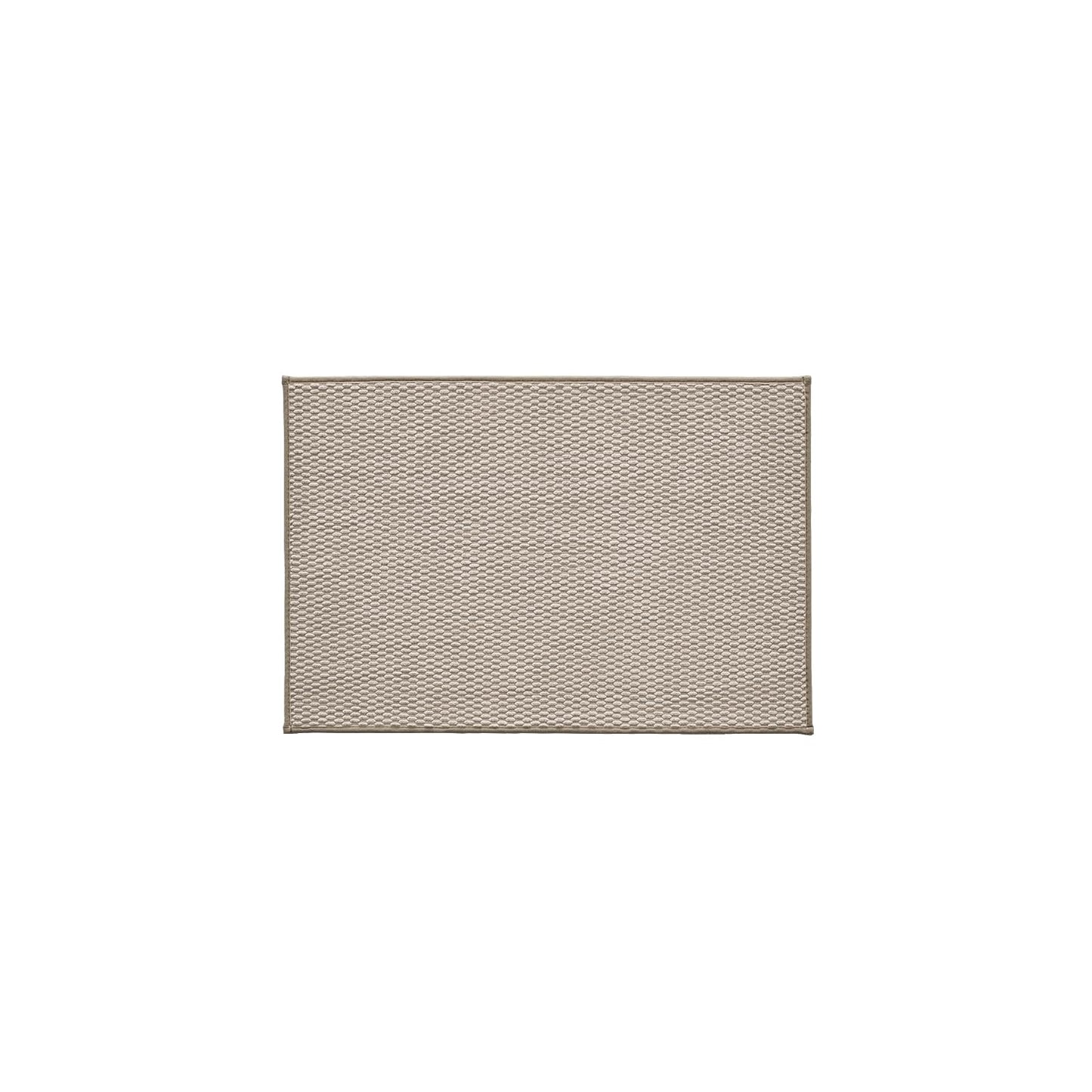TYUU Bathroom Rugs Non Slip Washable, Super Absorbent Thin Bath Mat Quick Dry Low Pile Bathroom Rug, Beige 24"x36"