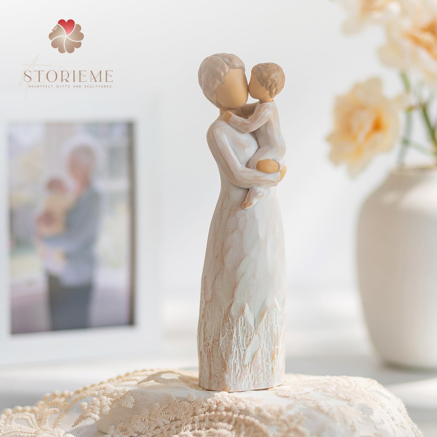 Storieme First Time Grandma Gifts: New Grandmother Gift for Birthday Christmas Mothers Day from Grandkids Grandmas Figurines Statue