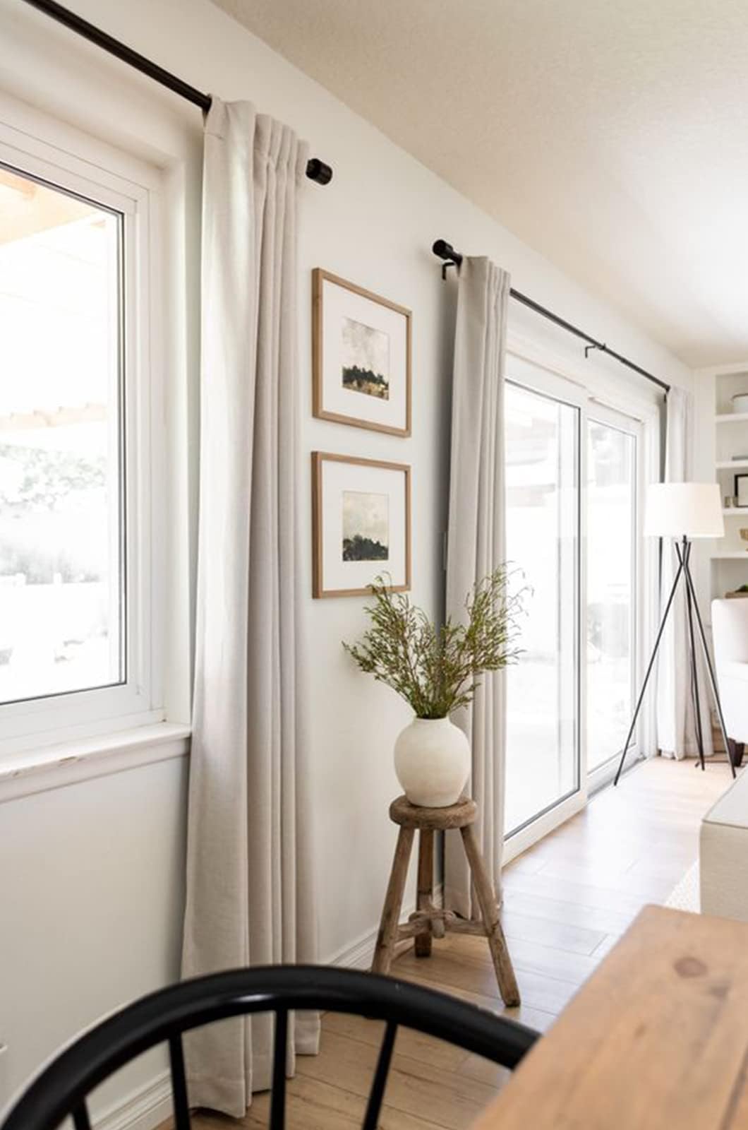 100% Blackout Shield Linen Blackout Curtains for Bedroom 96 Inches Long, Back Tab/Rod Pocket Living Room Drapes, Thermal Insulated Blackout Curtains 2 Panels Set, 50" W x 96" L,Cream