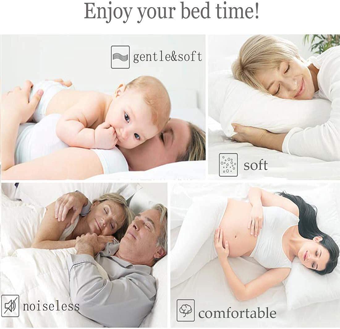COHOME King Size Cooling Comforter, All-Season Quilted Down Alternative Duvet Insert, Luxury Hotel Breathable GentleSoft Comforter with Anti-Clump Tech & 8 Tab - Reversible - White 92 x 102 inches