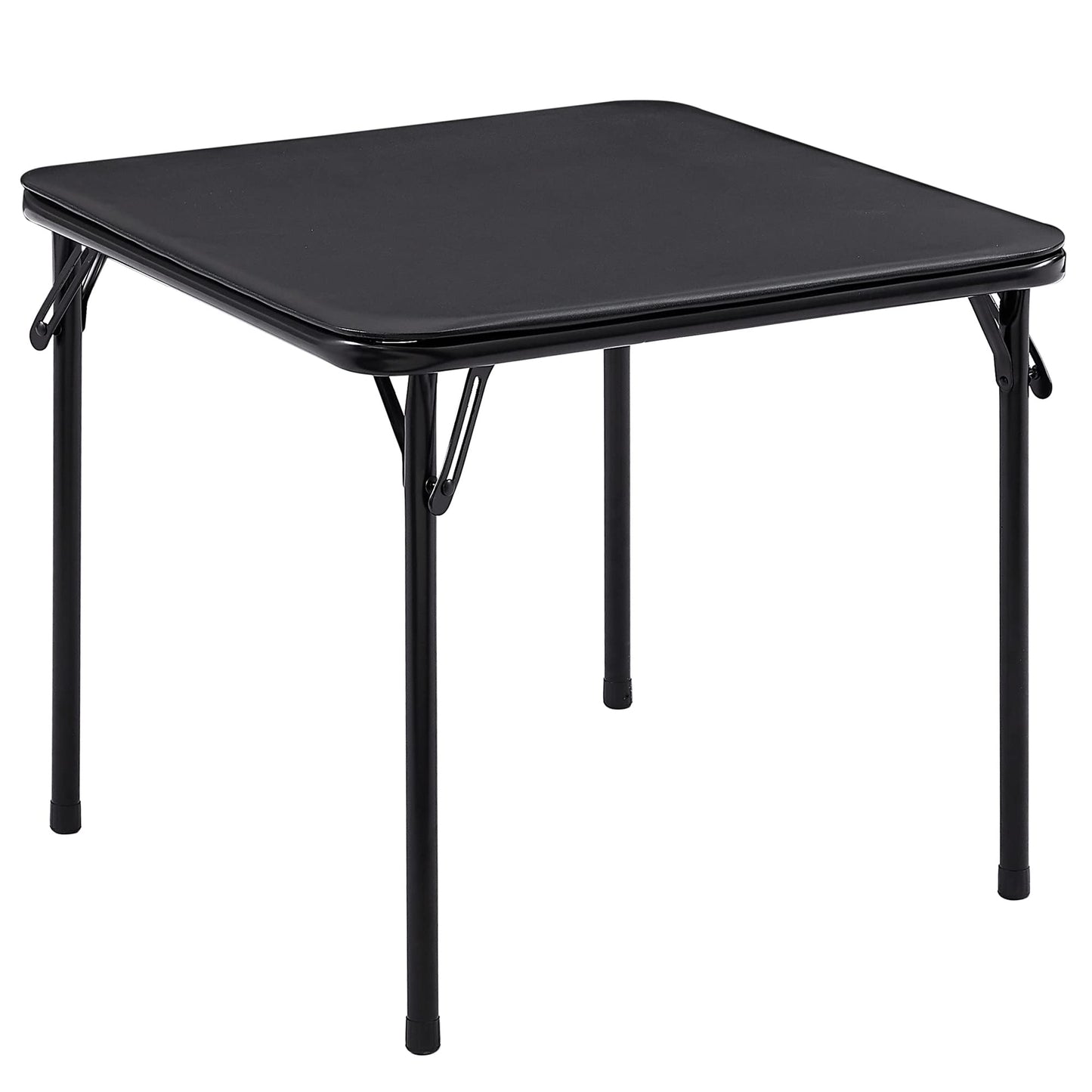 VECELO 24'' Kids Folding Activity Card Table, with Soft Padded Tabletop, 1 Piece, Matte Black