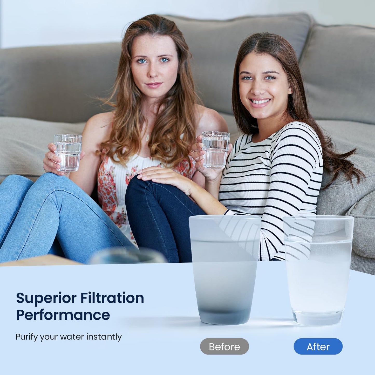 GLACIER FRESH Water Filter Replacement for Sub-Zero 4204490, 4290510, 9030868 Refrigerator Water Filter, 3 Pack