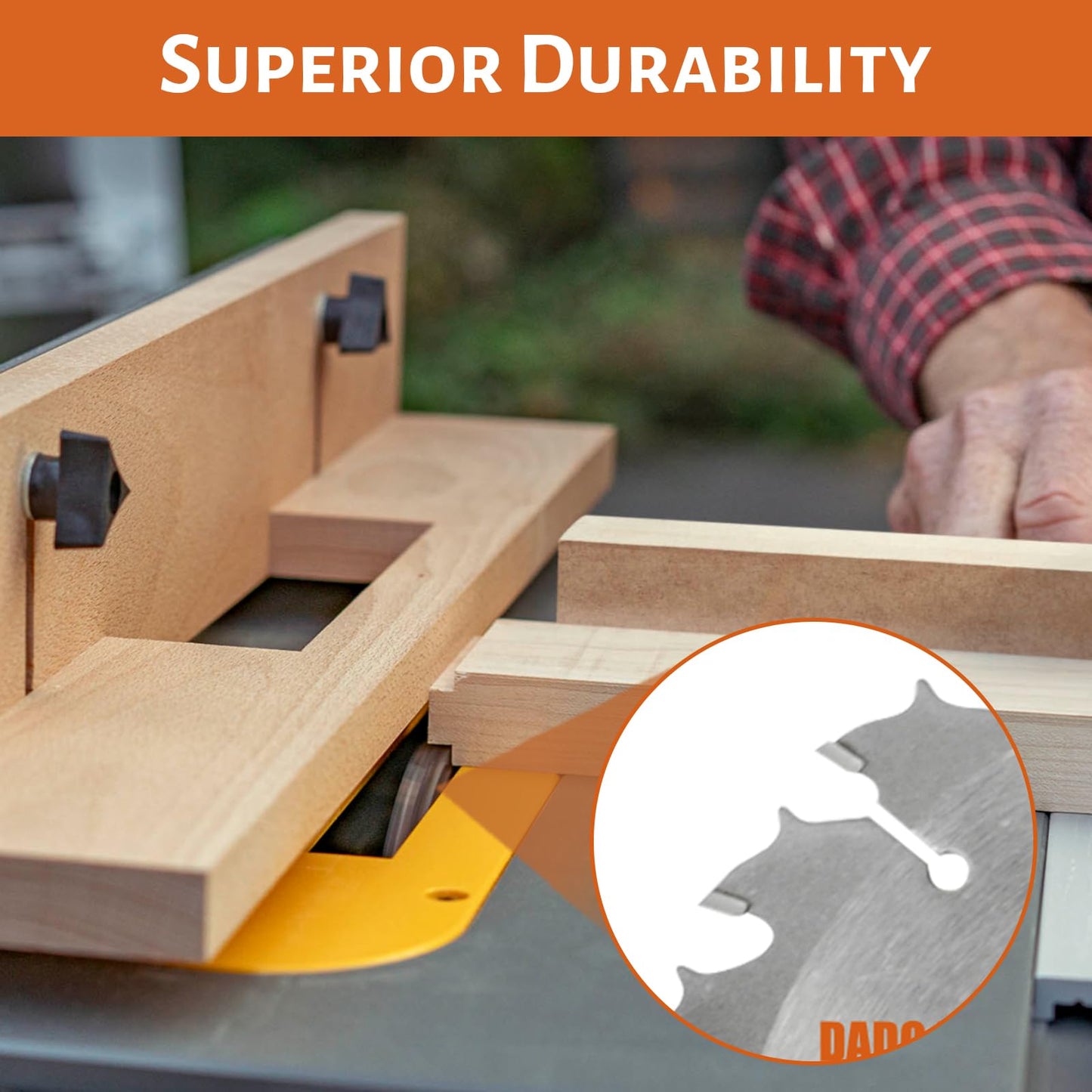 10'' Stacking Dado Blade Set, 24-Tooth, 5/8-Inch Arbor, 23 Pieces