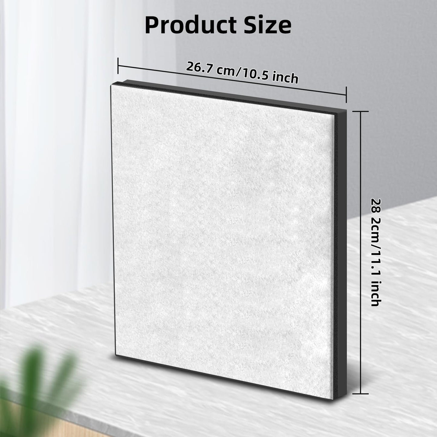 2 Pack PR1 Replacement Filter,Compatible with MOOKA PR1 Pet Air Purifier,Suitable for Large Room with 2000 Ft², 2 PR1 Filters & 4 Washable Pre-Filters for Pet-raising family(Yellow)