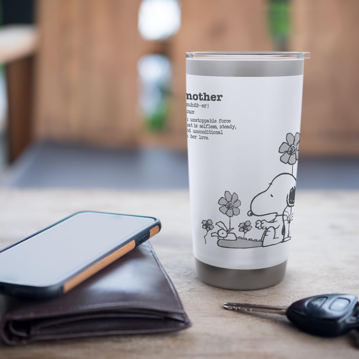 Snoopy - Definition of Mother Stainless Steel Insulated Tumbler
