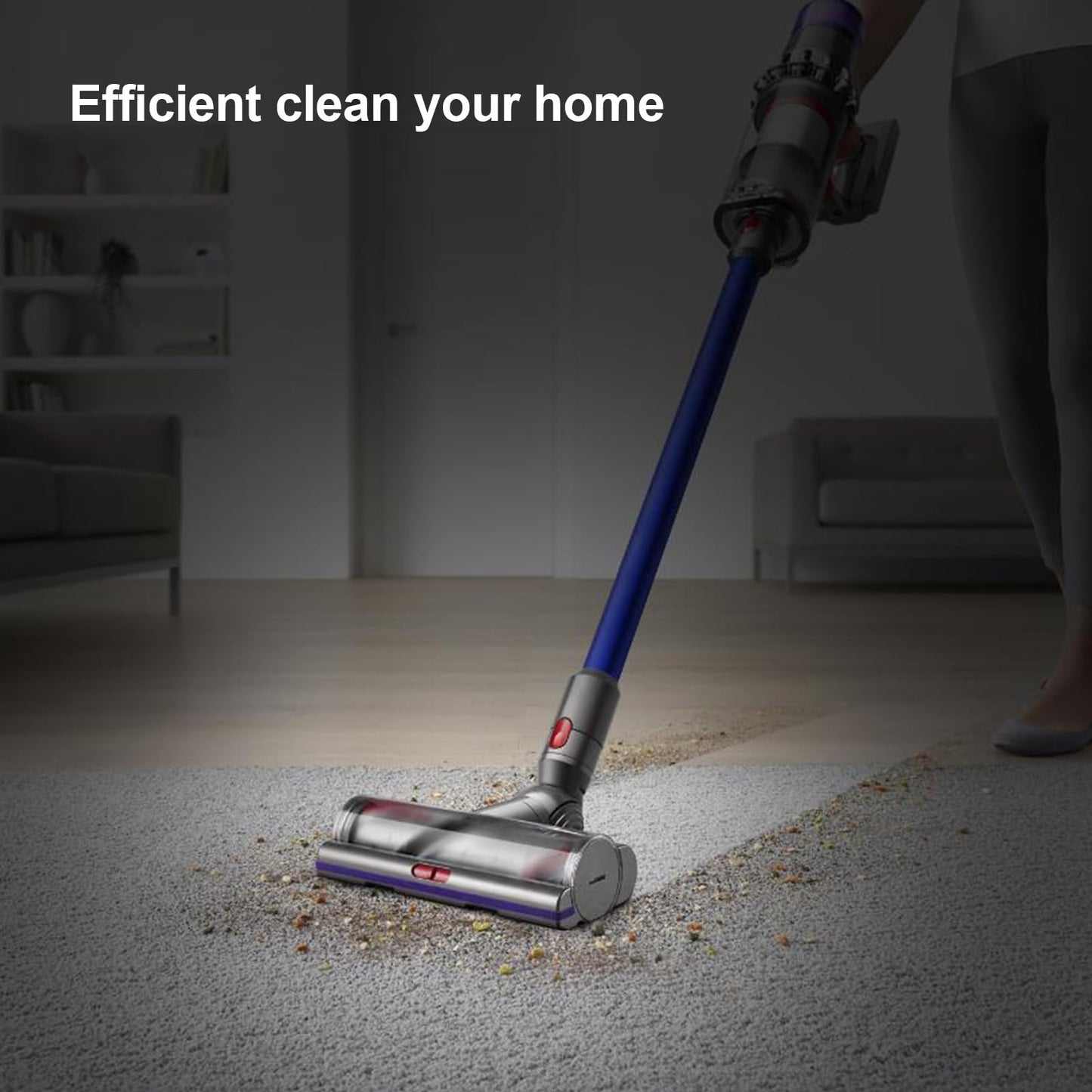 Coodss High Torque Brush Head Replacement for Dyson V11 V15 V10 V8 V7 Vacuum Cleaners, Anti-Tangle Brush, Three Adjustable Suction Modes, Suitable for Hardwood Floor Carpets