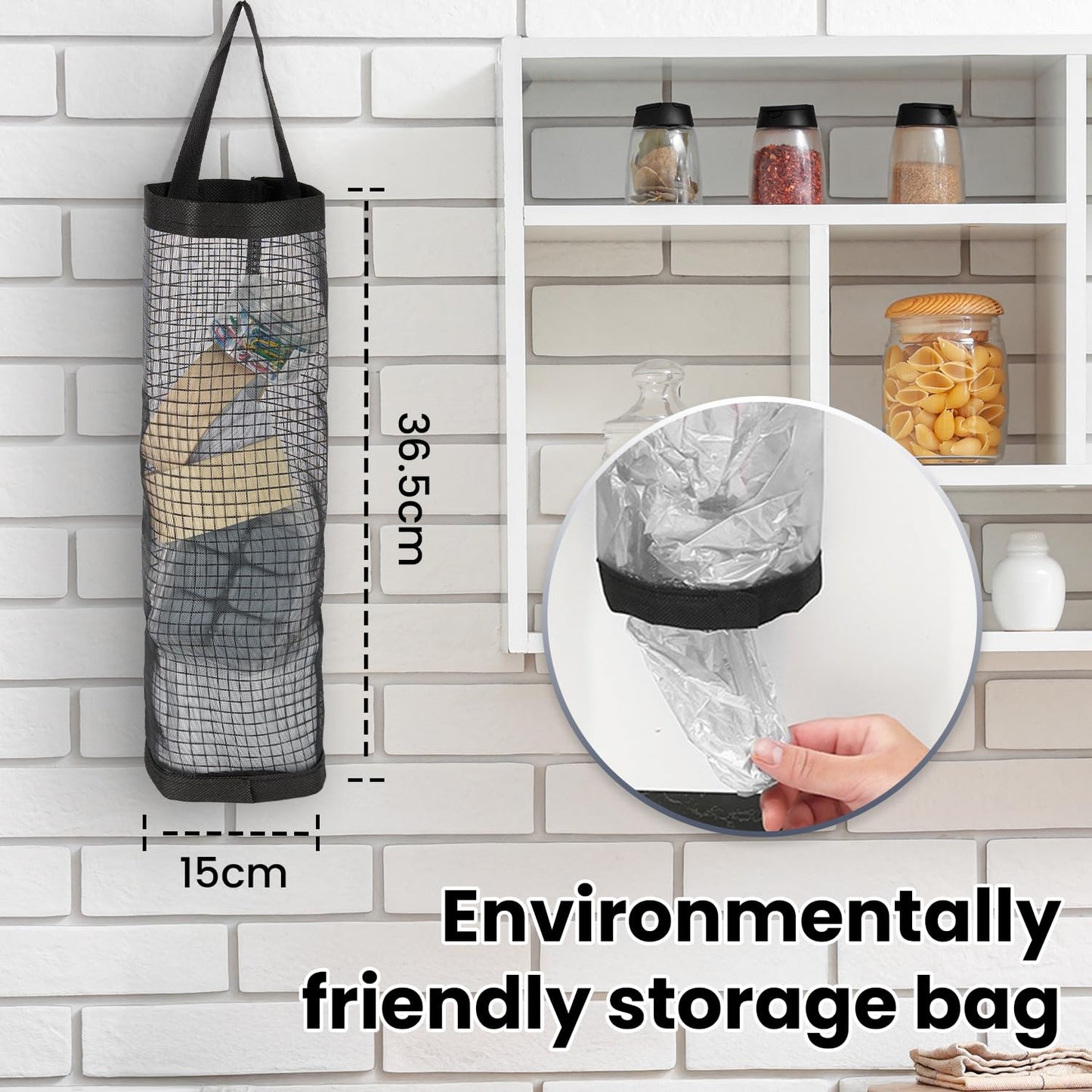 Kotto Can Crusher - Wall Mounted Can Crushers for Recycling - with Auto-Drop System -Built-in Bottle Opener-Crushes 8-16oz Cans-Includes Kitchen Storage Bag-Heavy Duty Can Crusher for Home Use-Black