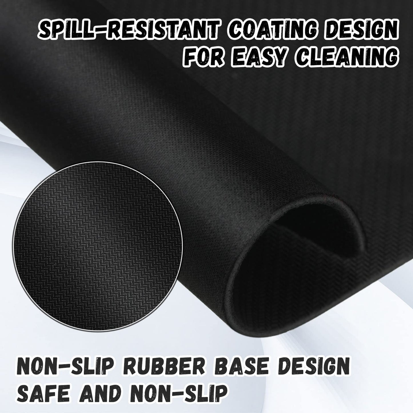 Crtiin 50 Pack Mouse Pad Bulk Computer Mouse Pad Gaming Mousepad for Computers Laptop Teacher Appreciation Week Graduation Back to Office Gifts with Non Slip Rubber Base(7.09 x 8.66 Inch,Black)