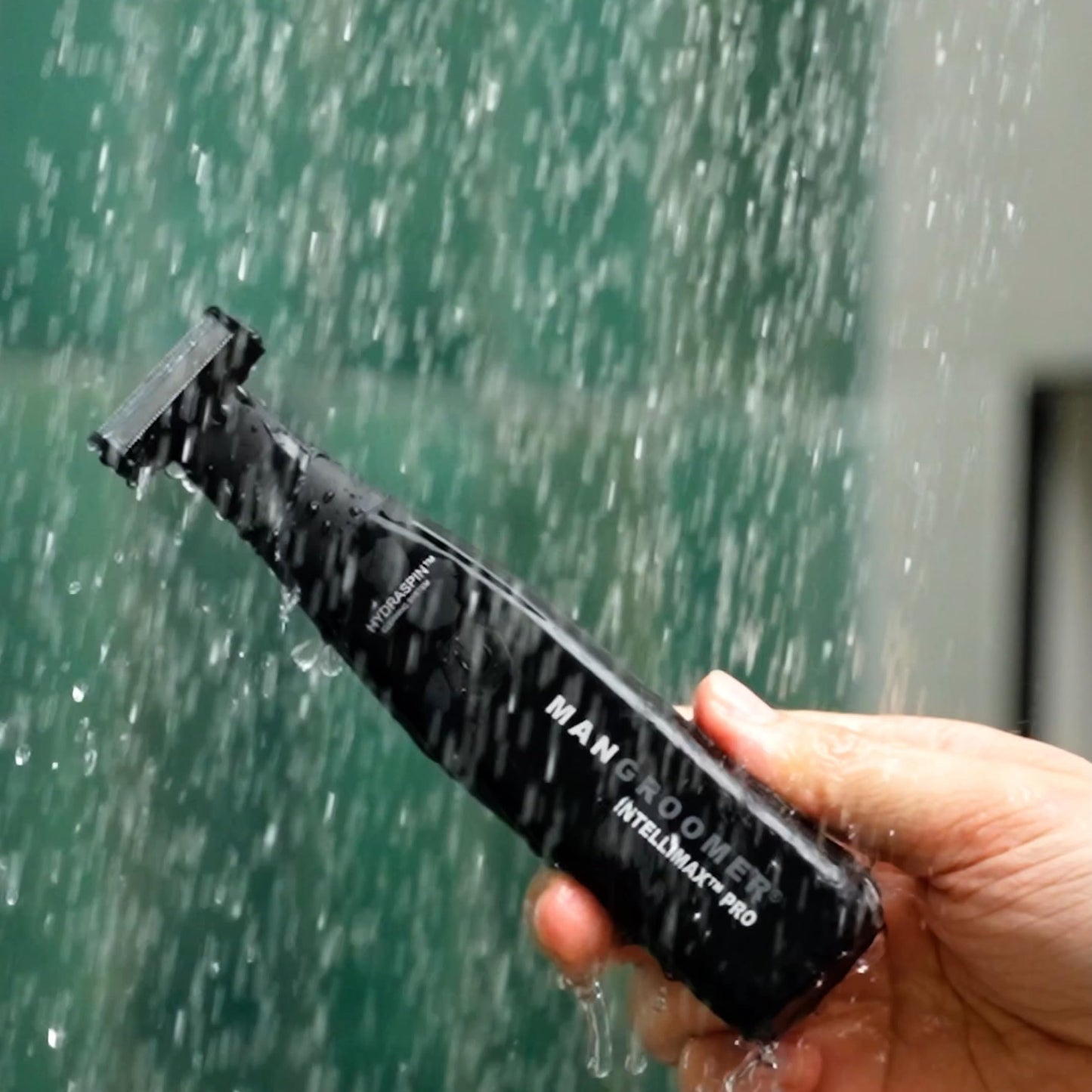 MANGROOMER INTELLIMAX PRO Body and Ball Groomer, Groin Trimmer for Men, Electric Ball Trimmer, Pubic Shaver, with Free Bonus Foil Included and Free Nose Trimmer Replacement Head