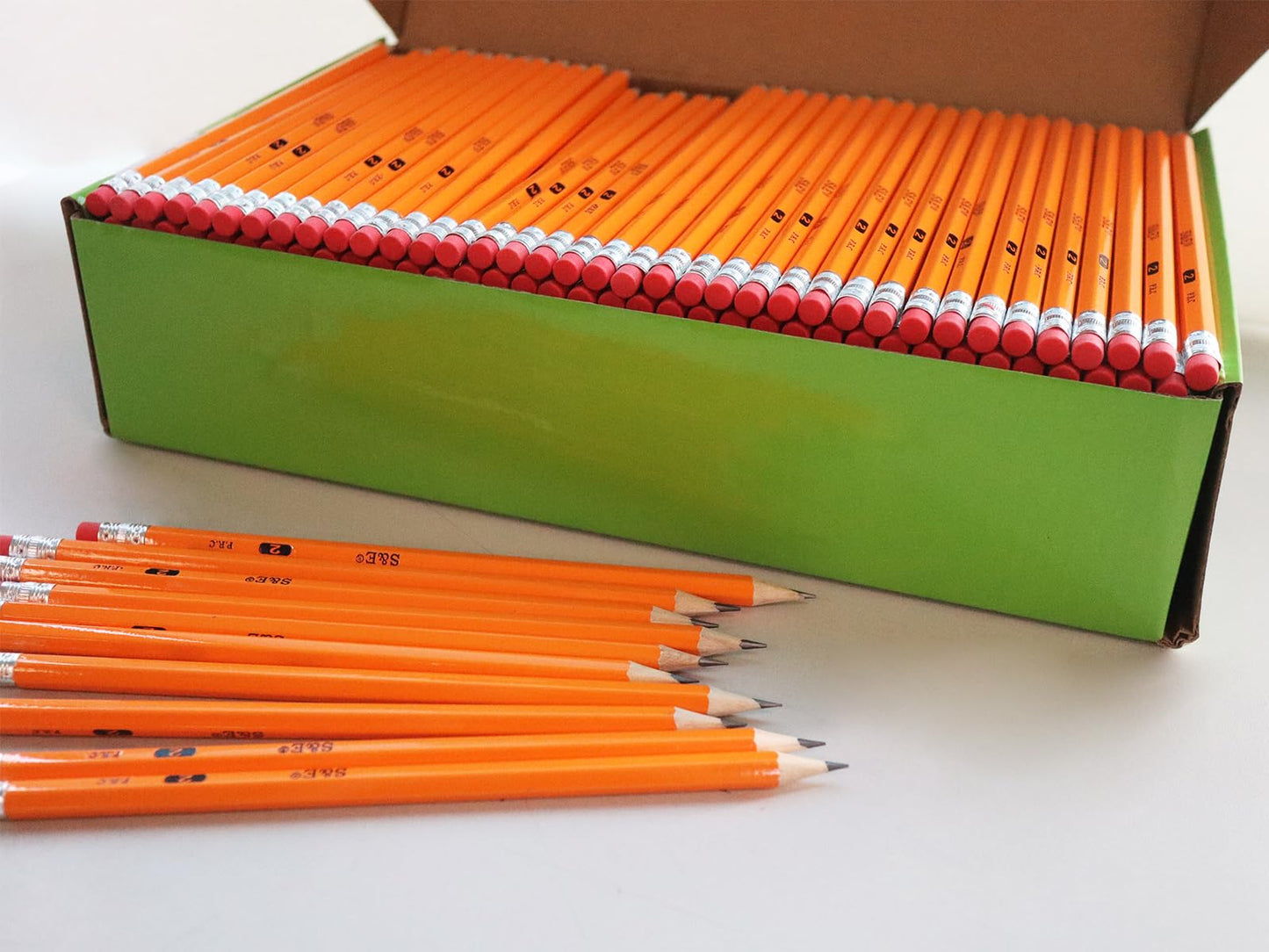 S & E TEACHER'S EDITION 360pcs Pre-sharpened Pencils with eraser top, No.2 pencils #2 HB pencil, Golf, Classroom, Pew, Back to school, 360 pcs/box