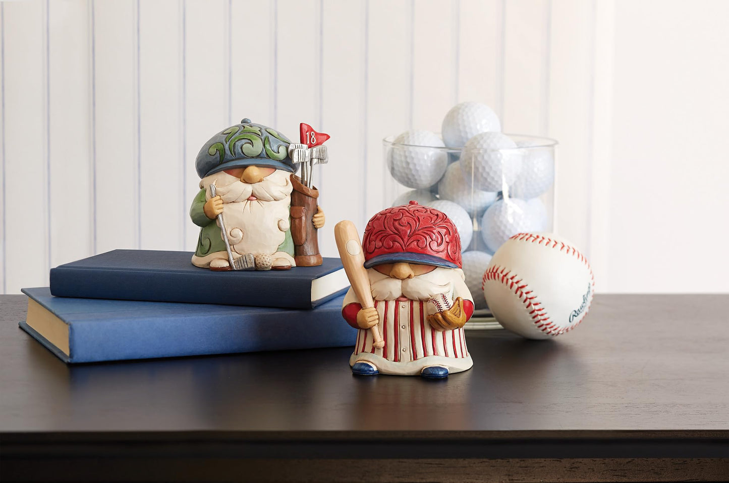 Enesco Jim Shore Heartwood Creek Athletes Golf Hole in One Gnome Mini Figurine- Resin Hand Painted Crafted Collectible Decorative Golfer Figurines Home Decor Sculpture Shelf Desk Statue Gift, 4 Inch