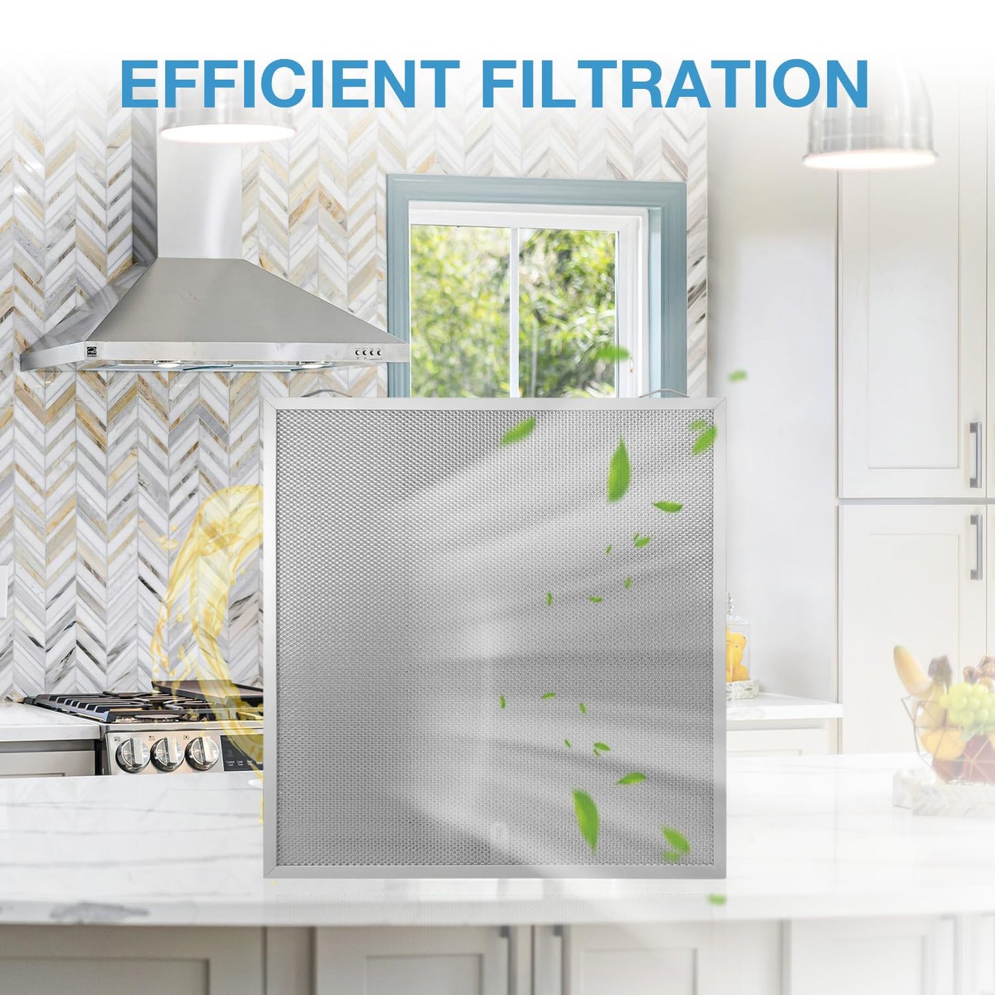 S99010430-003 Grease Range Hood Filters 15-3/4" X 16-7/8" X 3/8" Compatible with Broan Range Hood Filter, Aluminum Filter, Replaces 99010430-003 AP6261942(2 Pack )