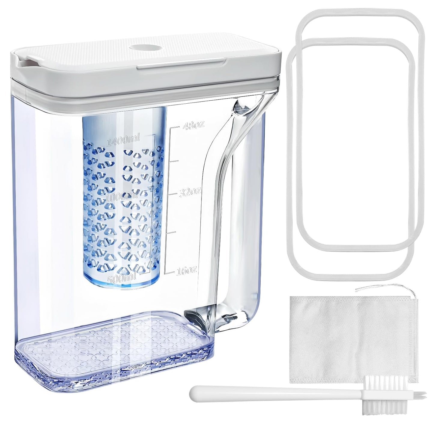 Upgraded DA97-17395A Water Pitcher Reservoir Compatible with Samsung Refrigerators【Food-Grade Durable Material,No-Leak Design】Replacement RF23M8570SR RF23M8090SR samsung refrigerator water pitcher