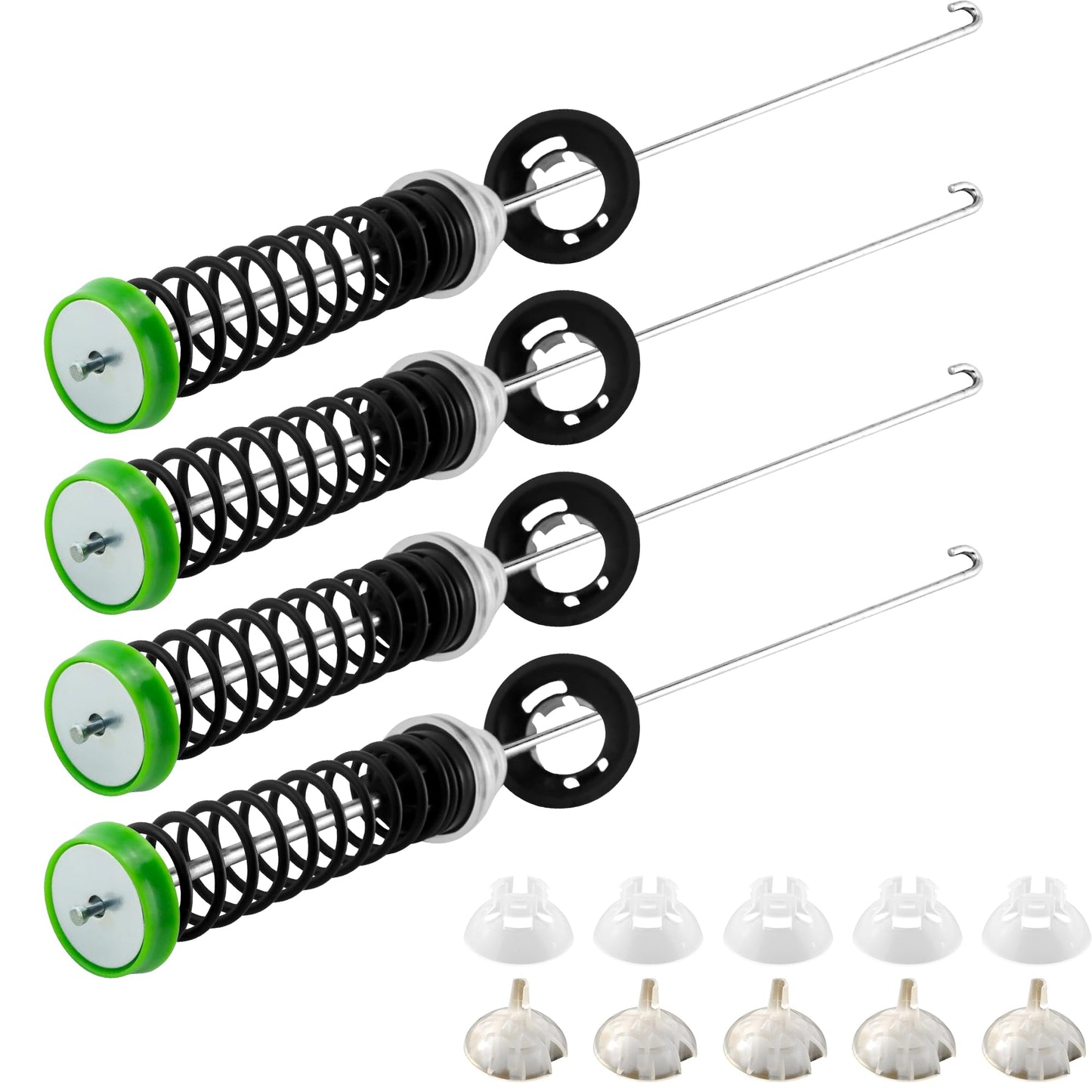 【2026 Upgraded】MVWC565FW1 MVWC565FW2 MVWC565FW0 MVWX655DW1 W11130362 Washer Suspension Rod Kit - Balance & Stabilize for Whirlpool Maytag Kenmore Bravos Top Load Washer | Fits WTW5000DW3/DW2/DW1