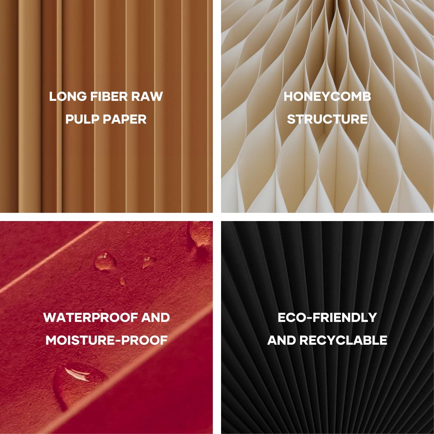 NOONTIDE Folding Stool - 17Inch Home Furniture 660lb Load Capacity Foldable Paper Stool Eco-Friendly Kraft Paper Honeycomb Design,Foldable to 1.2",Brown Modern Minimalist Stool for Living Room(Brown)