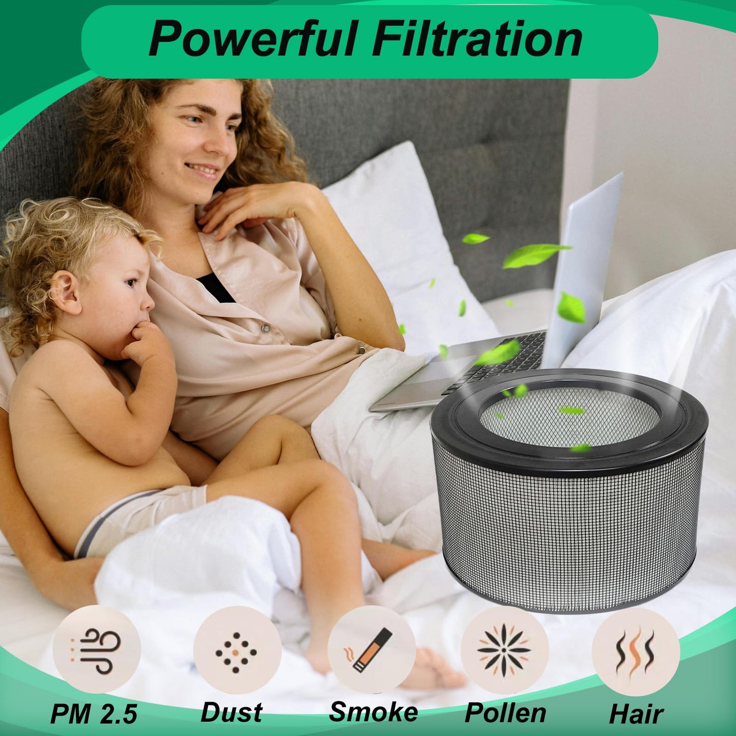 Prestivair 20500 Replacement Filter Kit Compatible with Honeywell 10500 17000 17005 Air Purifiers, Item Number 20500