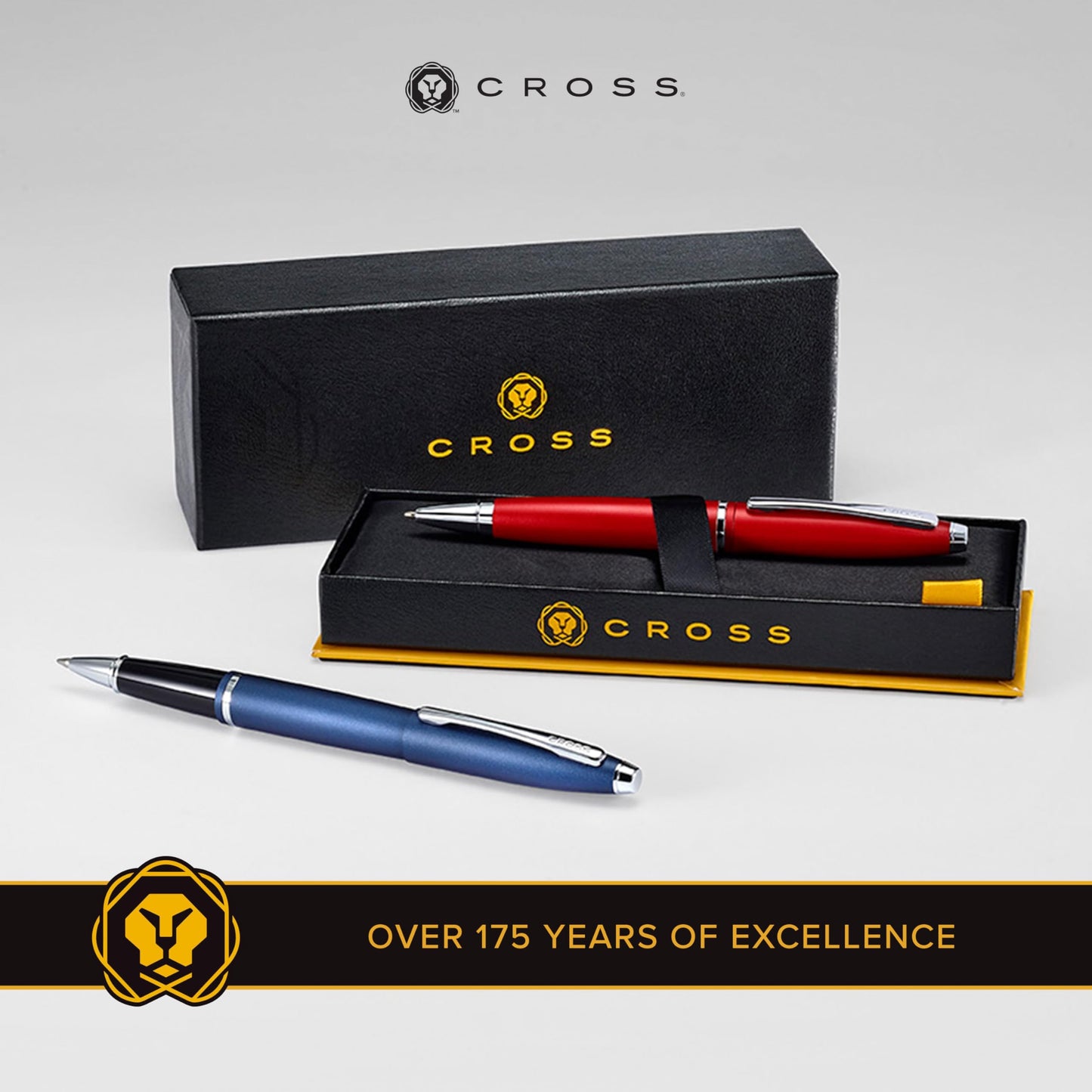 Cross AT0115-18 Calais Matte Metallic Rollerball Pen, Midnight Blue