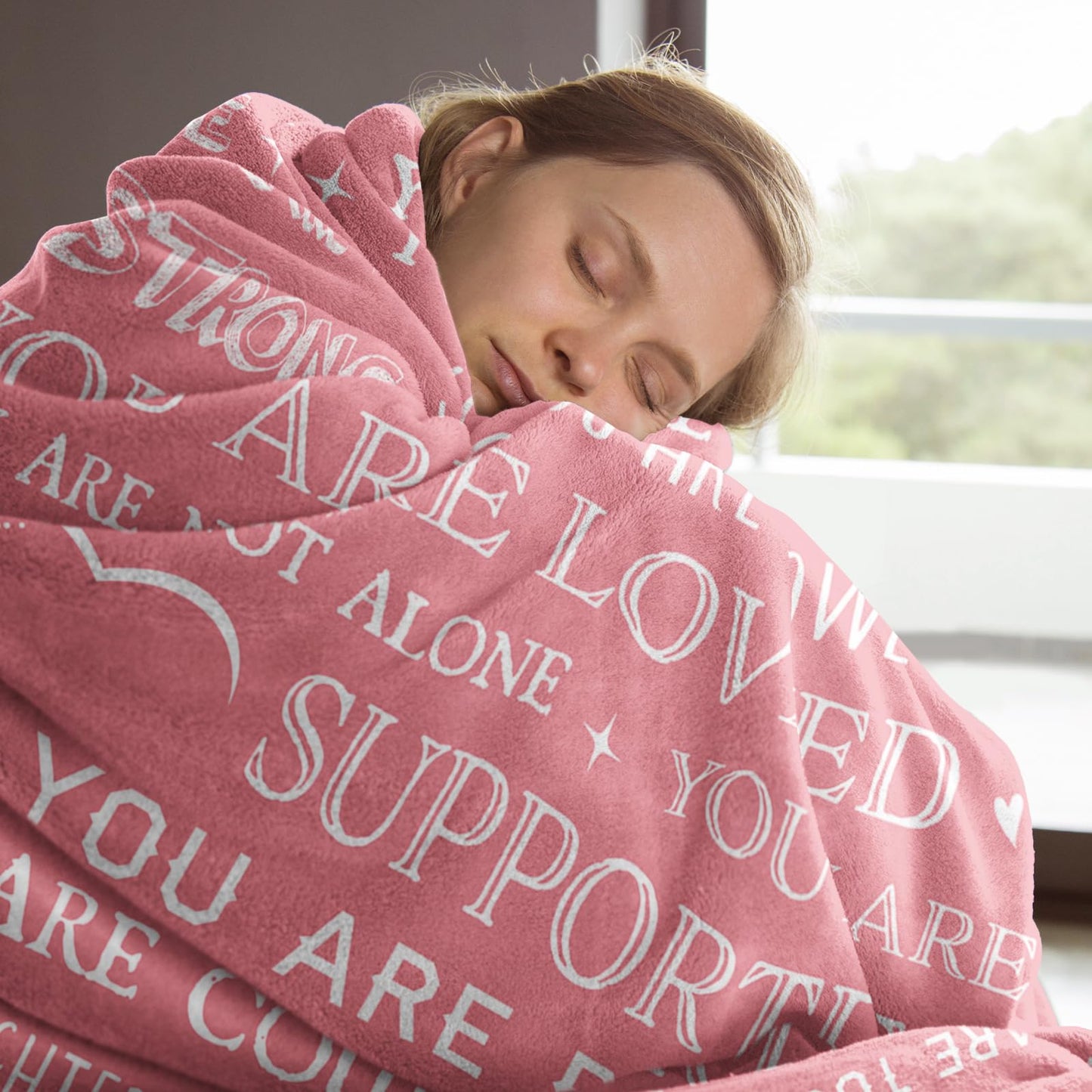SteadStyle Get Well Soon Gifts for Women- Inspirational Gifts Blanket, Feel Better After Surgery Gifts for Sick Women, Thinking of You Gift for Her Friend Sister Coworker, 60'' x 50''