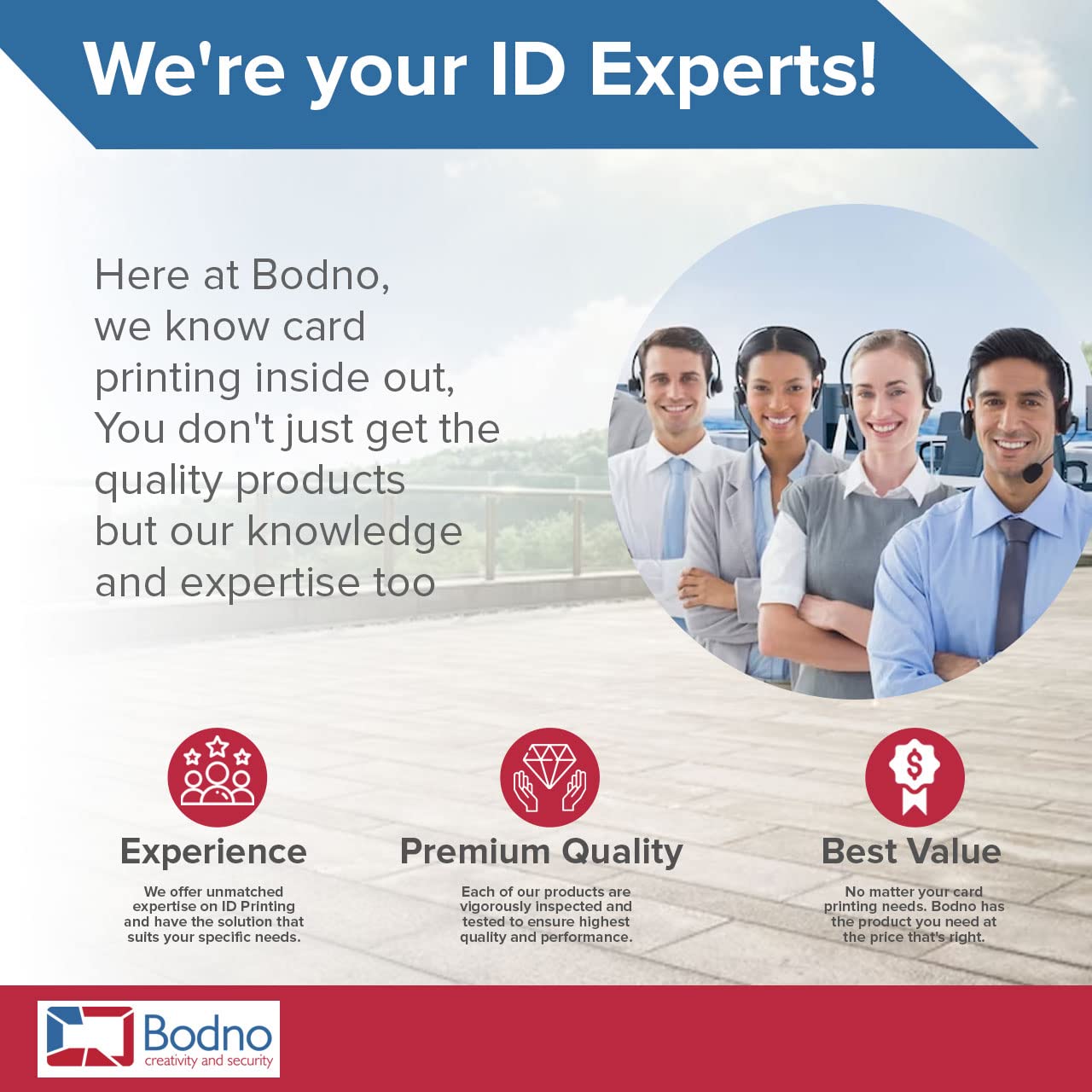 Bodno Premium CR80 30 Mil Graphic Quality PVC Cards - 500 Pack