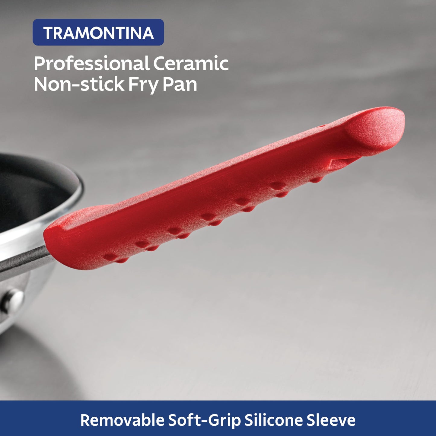 Tramontina Professional 8-Inch Ceramic Non Stick Small Frying Pan, Heavy-Gauge Aluminum Skillet with Ceramic Nonstick Coating, Dishwasher and Oven Safe, Black