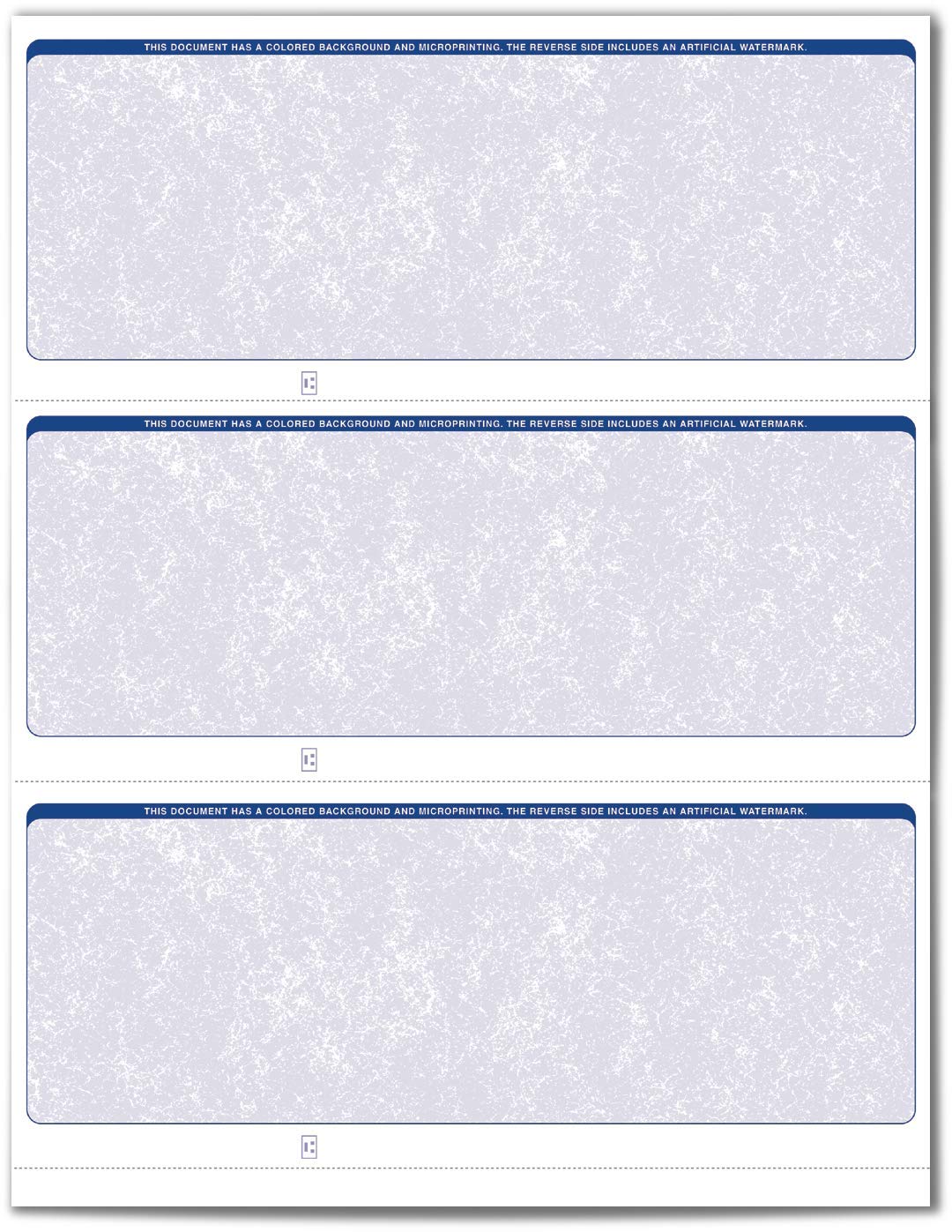 VersaCheck ValueChex - 1500 Blank Business Standard Checks - Blue Classic - 500 Sheets Form #3000