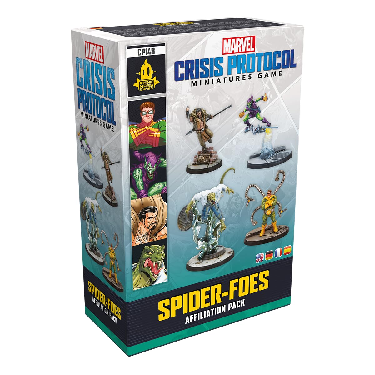 Marvel: Crisis Protocol Spider-Foes AFFILIATION PACK - Unleash Sinister Villains on the Tabletop! Superhero Strategy Game, Ages 14+, 2 Players, 90 Minute Playtime, Made by Atomic Mass Games