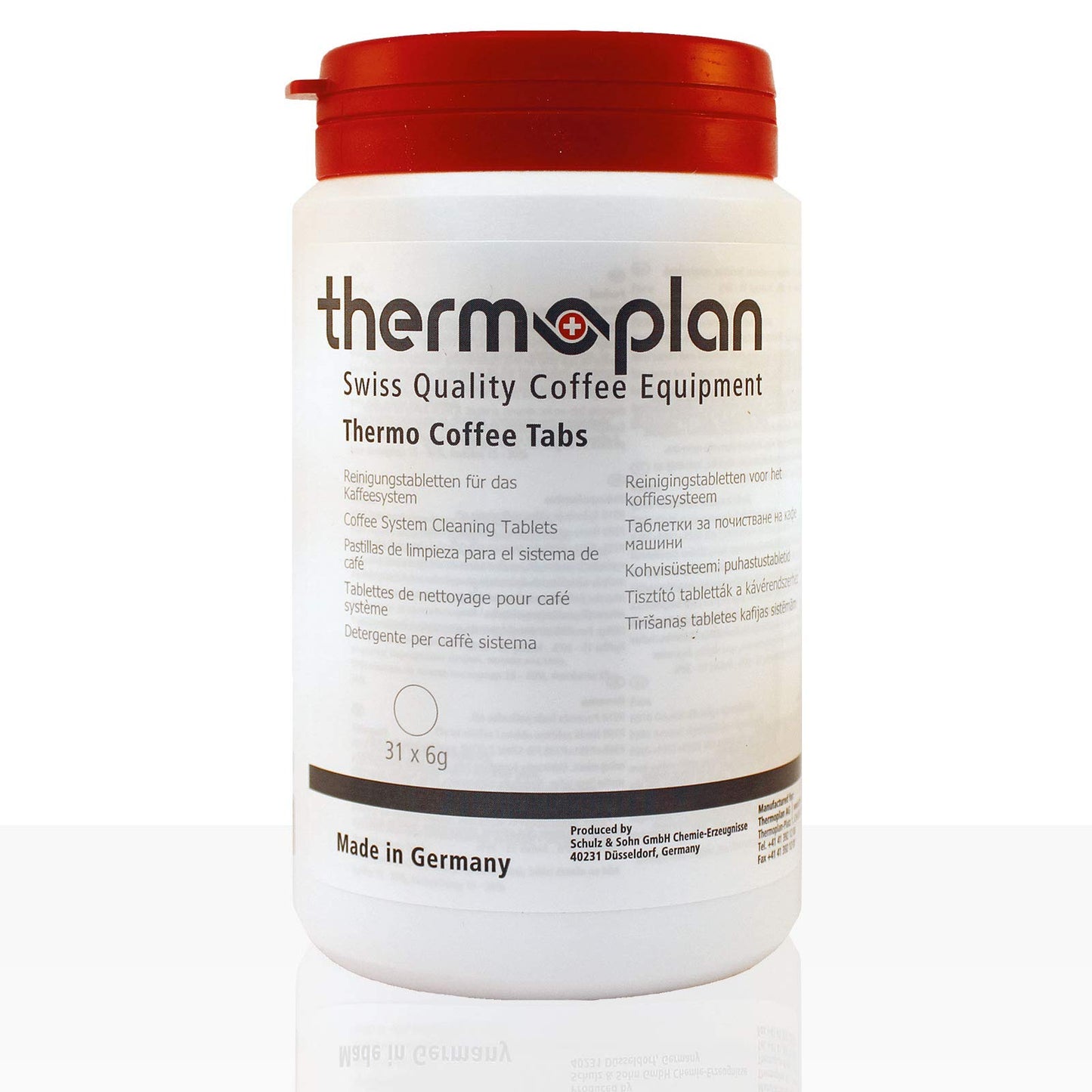 Thermoplan Coffee Cleaning Tablets 31 x 6g for Black & White BW 4 and 4c