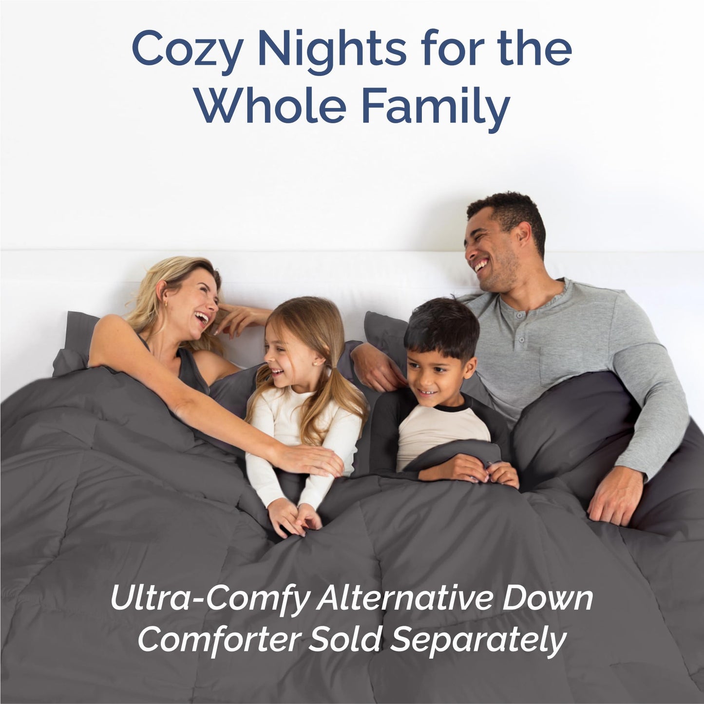 King 6 Piece Sheet Set - Comfy, Breathable & Cooling - Hotel Luxury Bedding for Women, Men, Kids, Teens & Children - 1 Flat & 1 Fitted Sheet & 4 Pillowcases w/ Deep Pockets - Wrinkle Free - Dark Grey