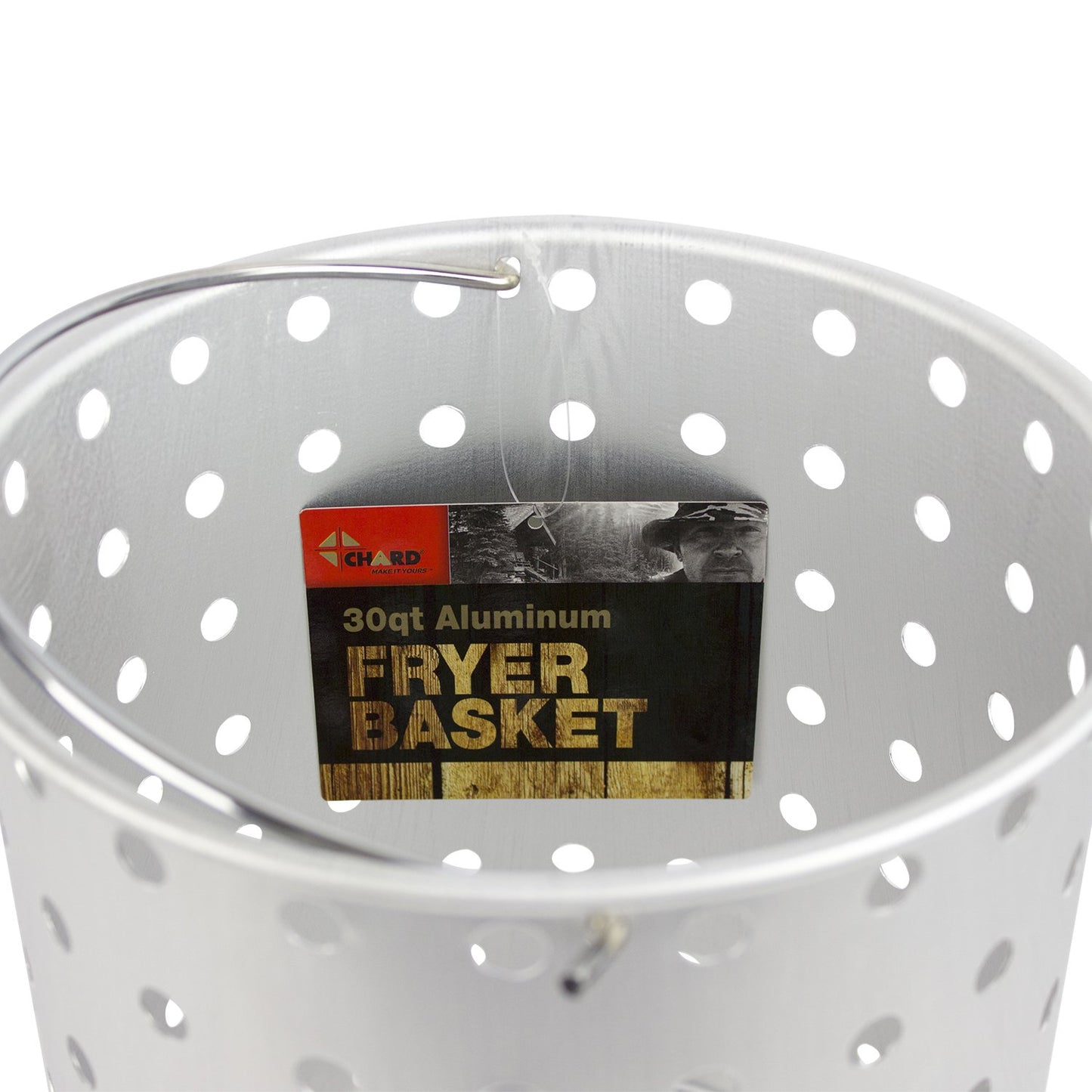 CHARD AFB-30 Aluminum Frying Basket Pots, 30-Quart, Stainless Steel
