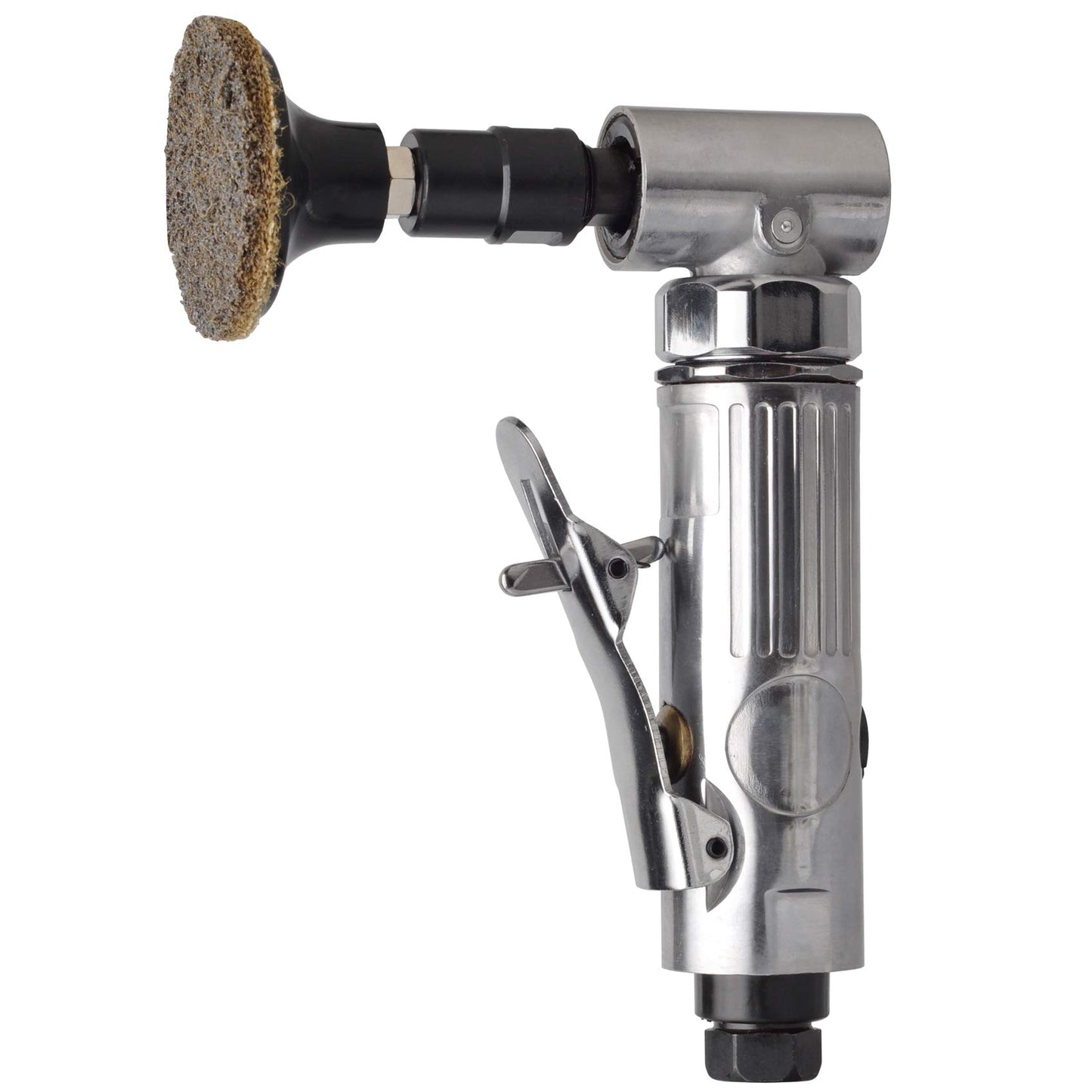 1/4 inch angle air die grinder with 22 pcs 2-inch roll lock sanding discs, polished color angle pneumatic die grinder, air die grinder kit