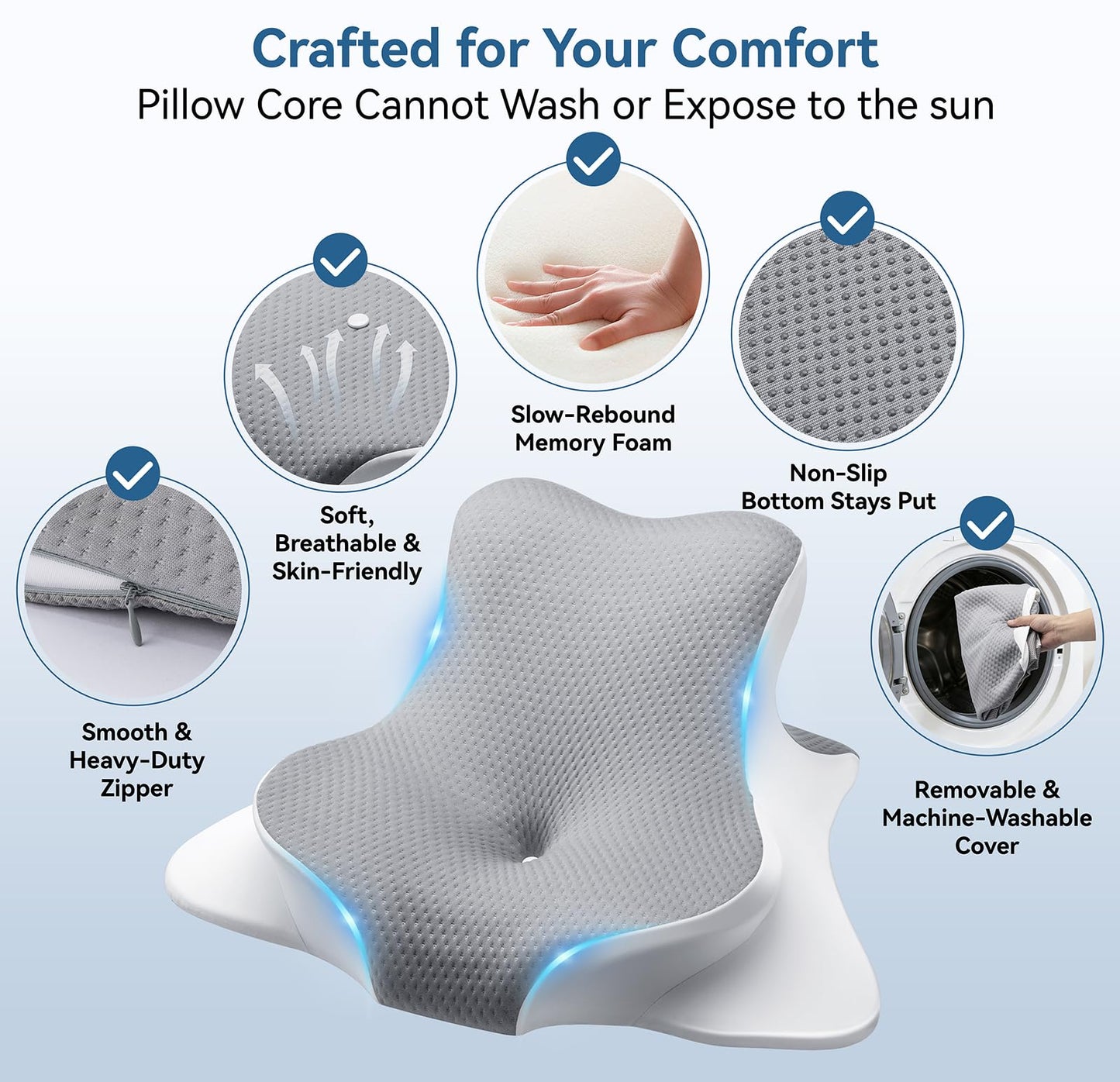 FamiCare Ergonomic Memory Foam Reading Pillow - Wedge Back & Neck Support for Bed, Sofa & Floor - Relieves Acid Reflux, Back Pain & Arm Fatigue for Readers, Student, Gamers & Couples (Large)
