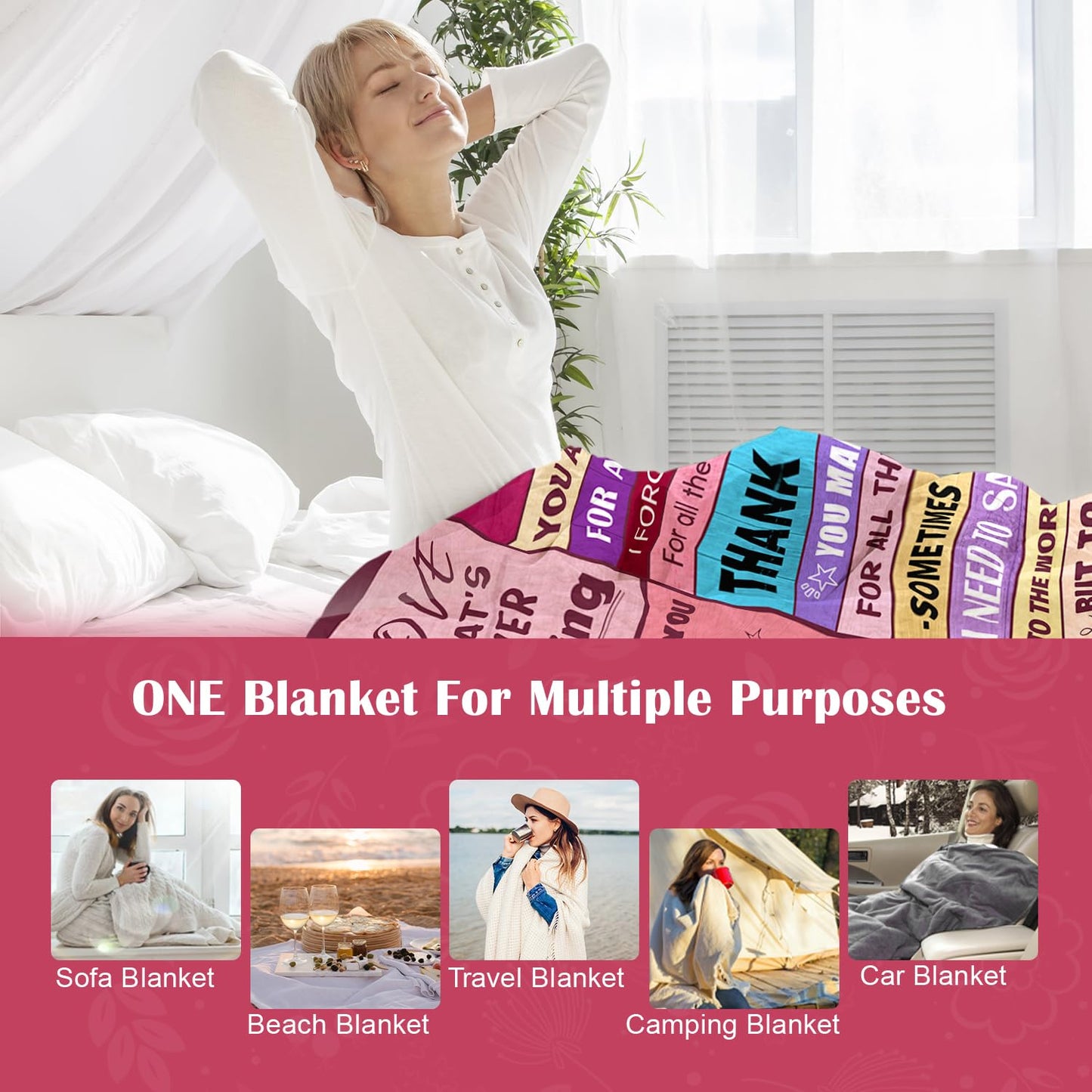 Gifts for Mom from Daughter & Son - Best Mom Ever Gifts - Blanket for Moms Birthday Gift - Christmas Anniversary Mothers Day Presents Ideas for Women - Gift for Mother - to My Mom's Blanket 60"x80"
